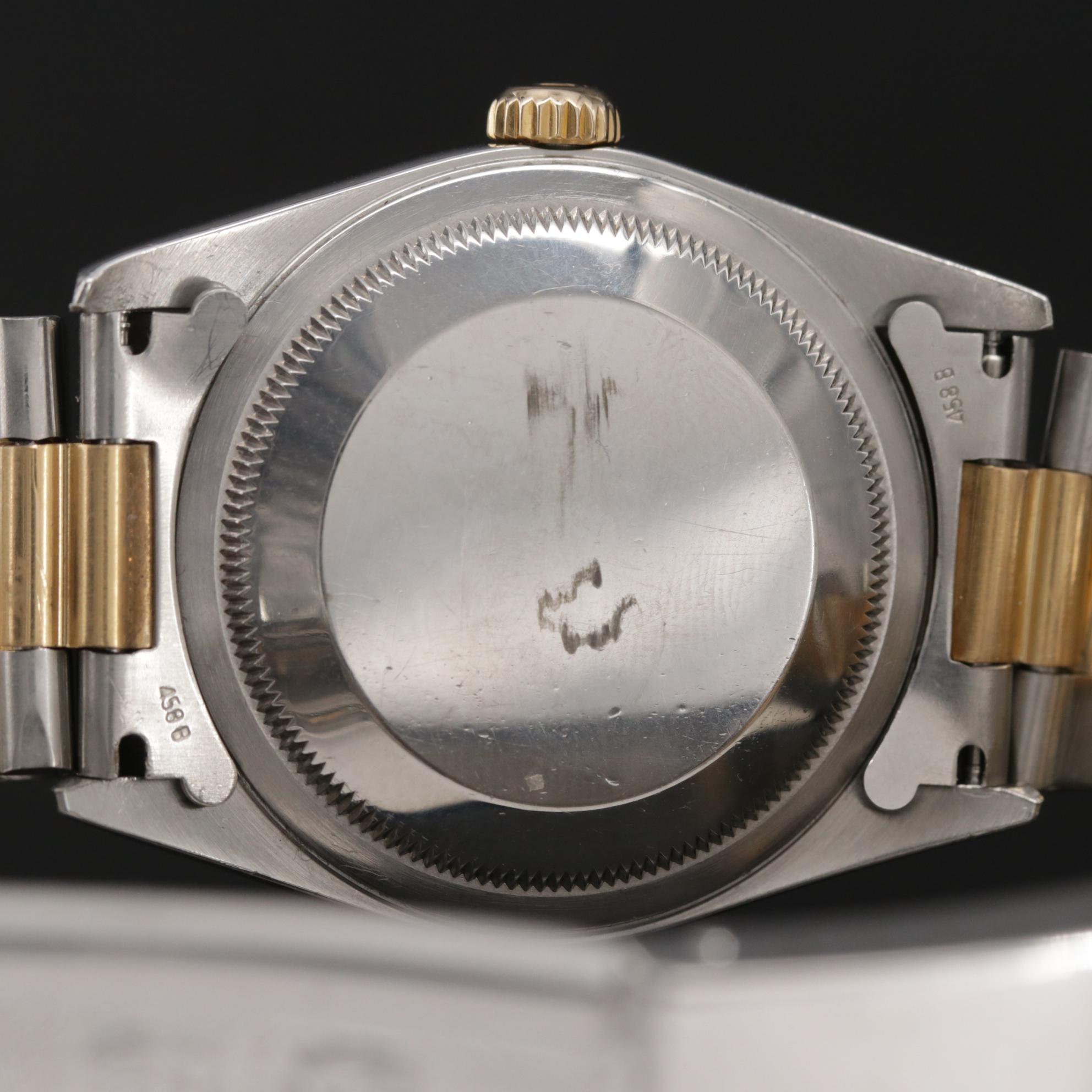 Rolex Datjust 18K Gold and Stainless Steel Automatic Watch, 2002