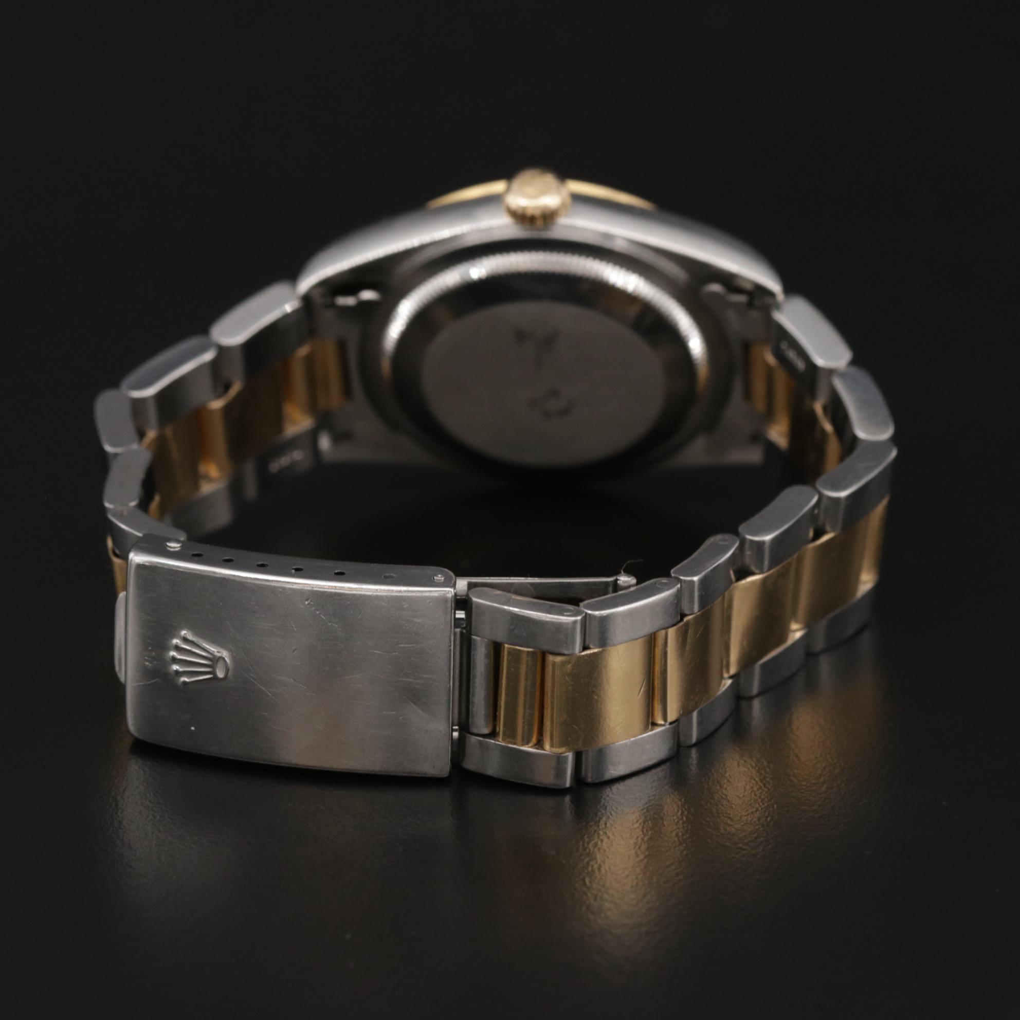 Rolex Datjust 18K Gold and Stainless Steel Automatic Watch, 2002