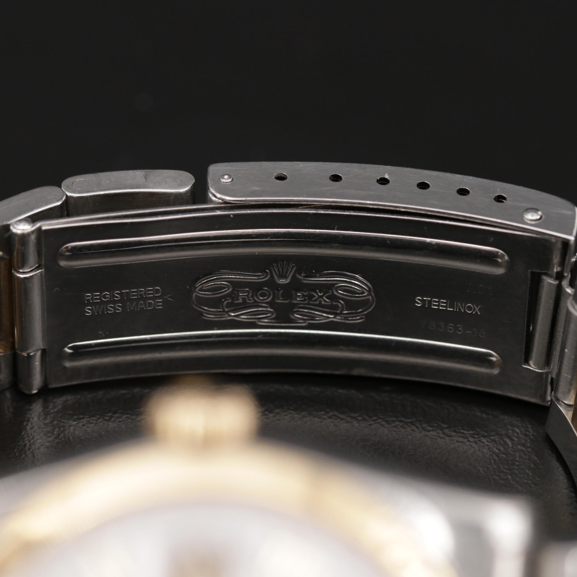 Rolex Datjust 18K Gold and Stainless Steel Automatic Watch, 2002