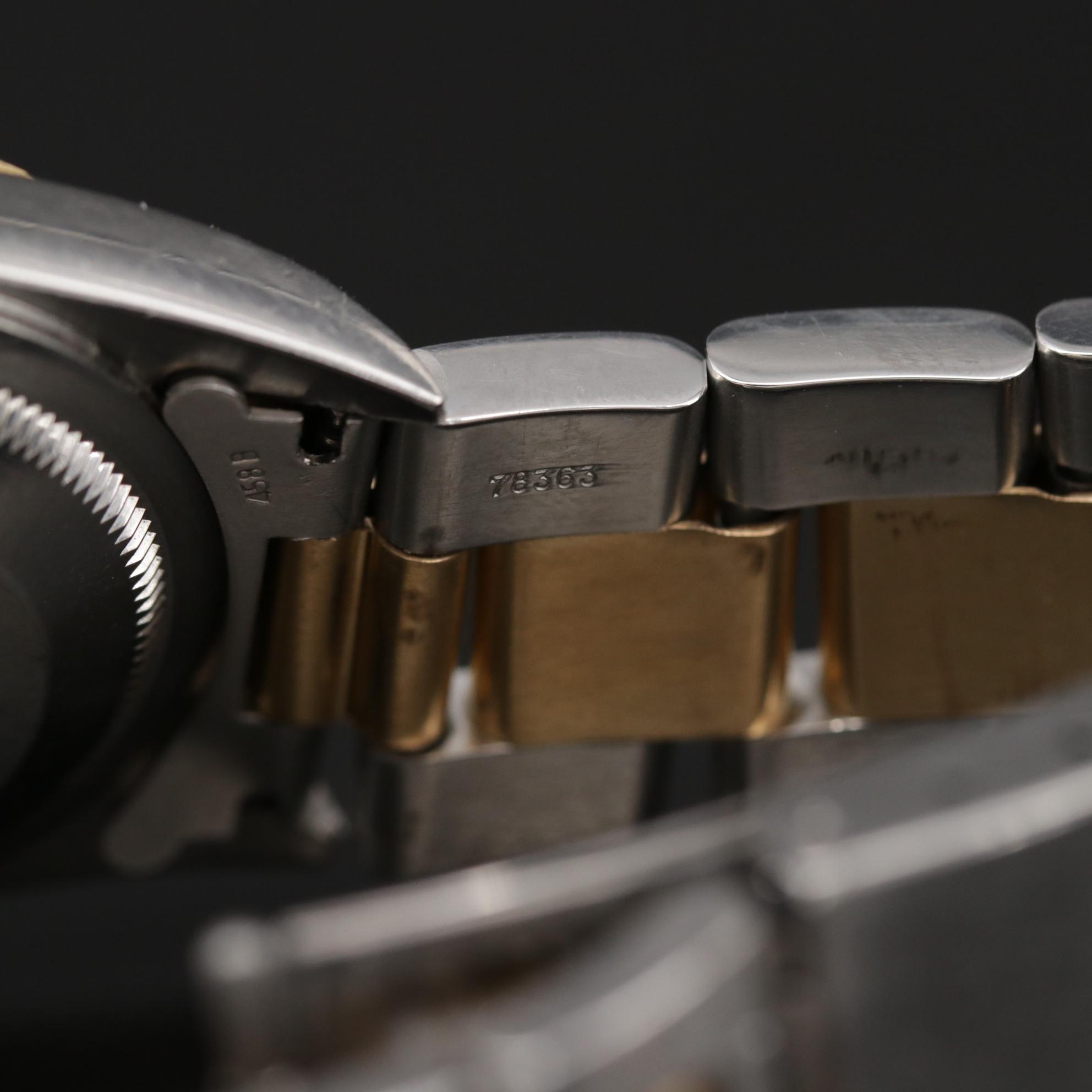 Rolex Datjust 18K Gold and Stainless Steel Automatic Watch, 2002