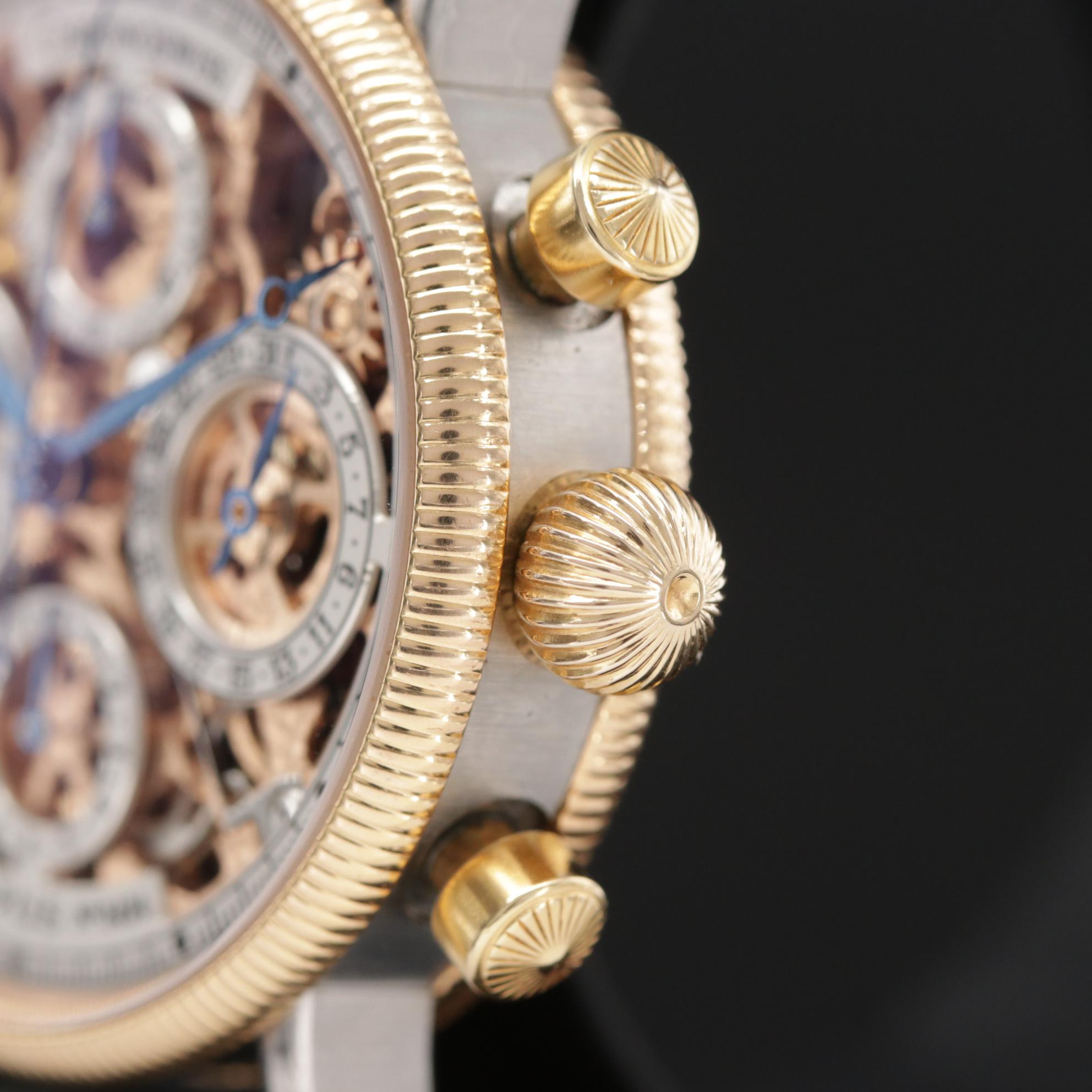 Chronoswiss Sirius Opus Skeleton 18K Gold and Stainless Steel Chronograph Watch