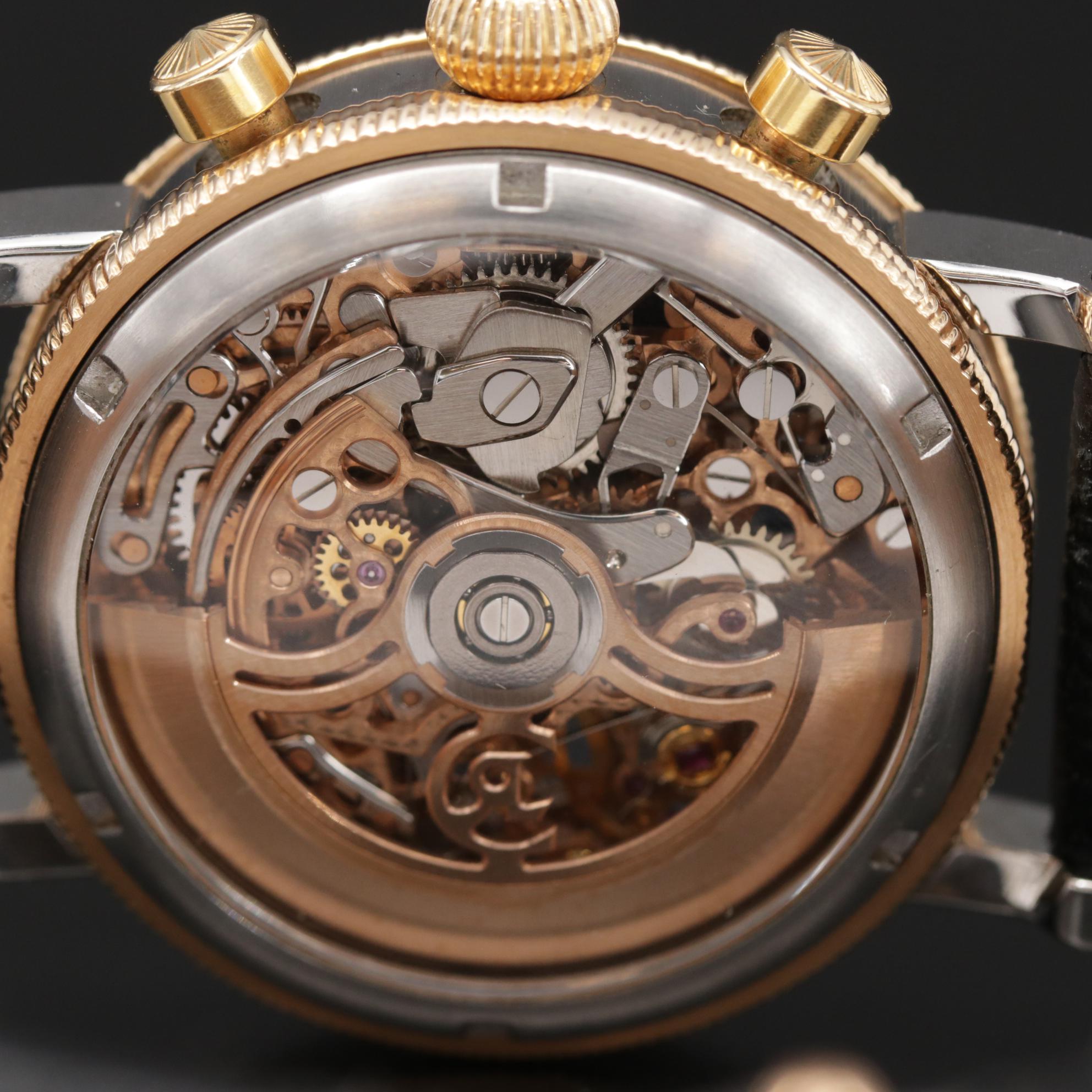 Chronoswiss Sirius Opus Skeleton 18K Gold and Stainless Steel Chronograph Watch