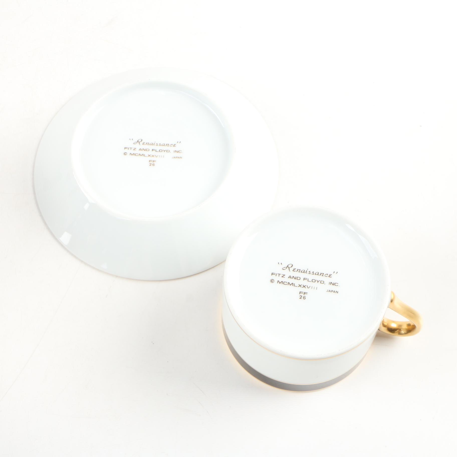 Fitz & Floyd "Renaissance" and "Chaumont" Porcelain Dinnerware