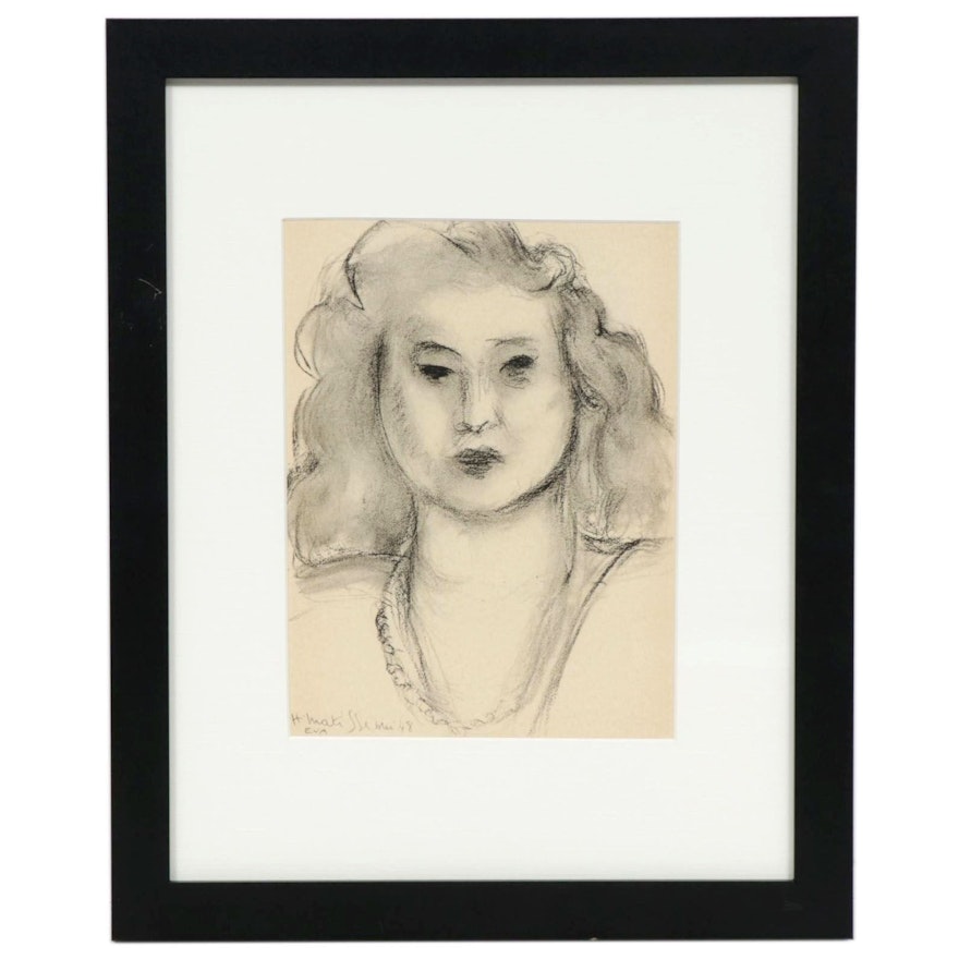 Lithograph After Henri Matisse "Madame Vava Duclos," 1954