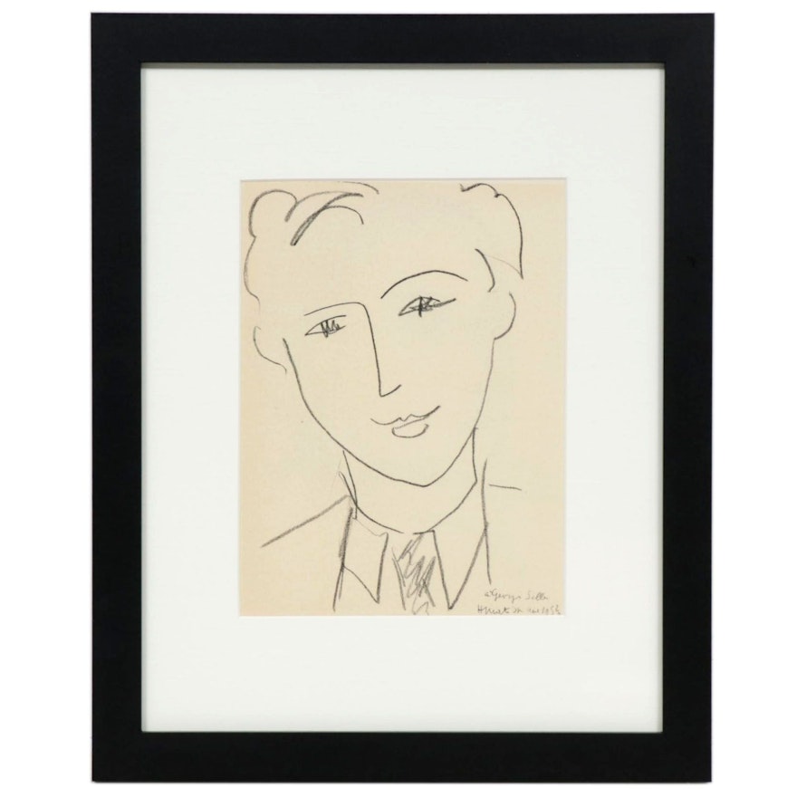 Lithograph After Henri Matisse "Georges Salles," 1954