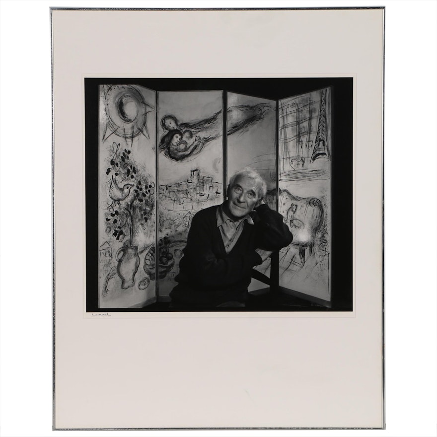 Yousuf Karsh Silver Gelatin Photograph "Marc Chagall", 1965