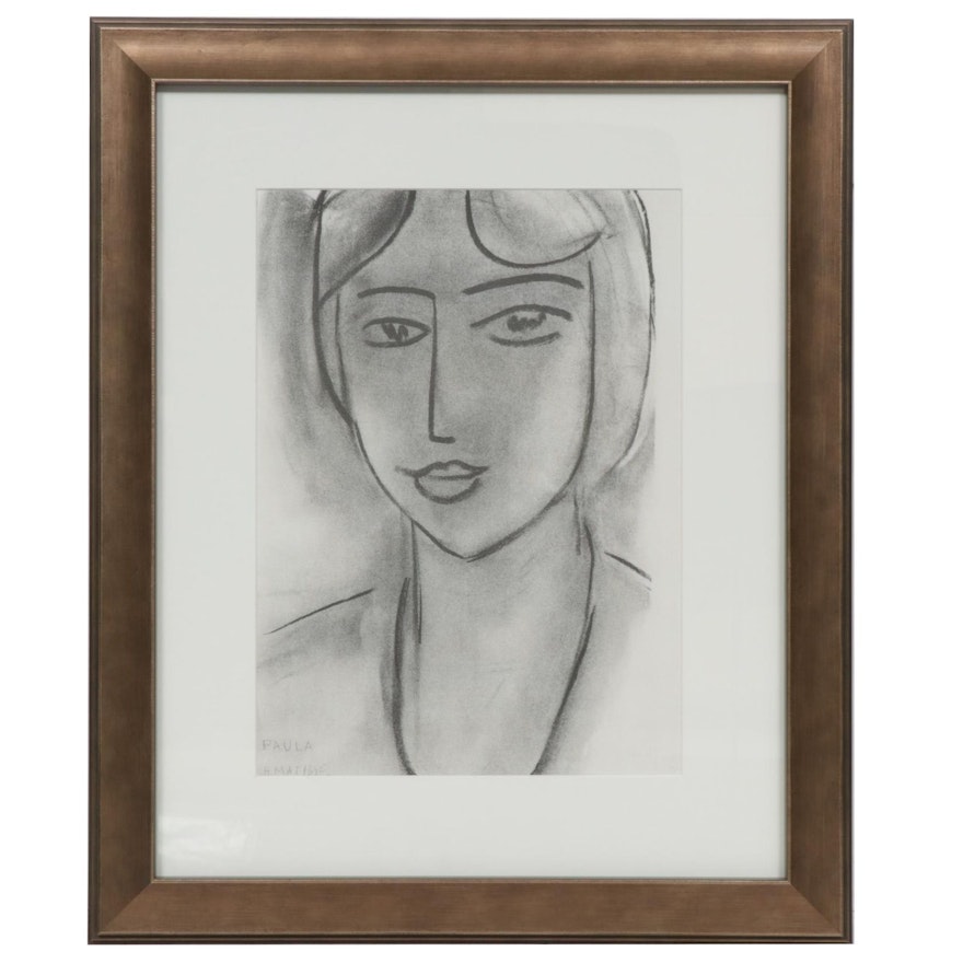 Lithograph after Henri Matisse "Paula" for "Derrière le Miroir," 1952