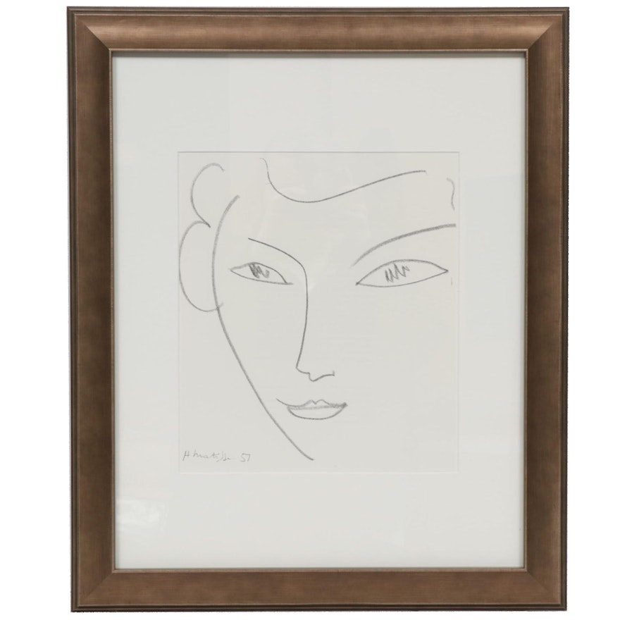 Henri Matisse Lithograph for "Derrière le Miroir," 1952