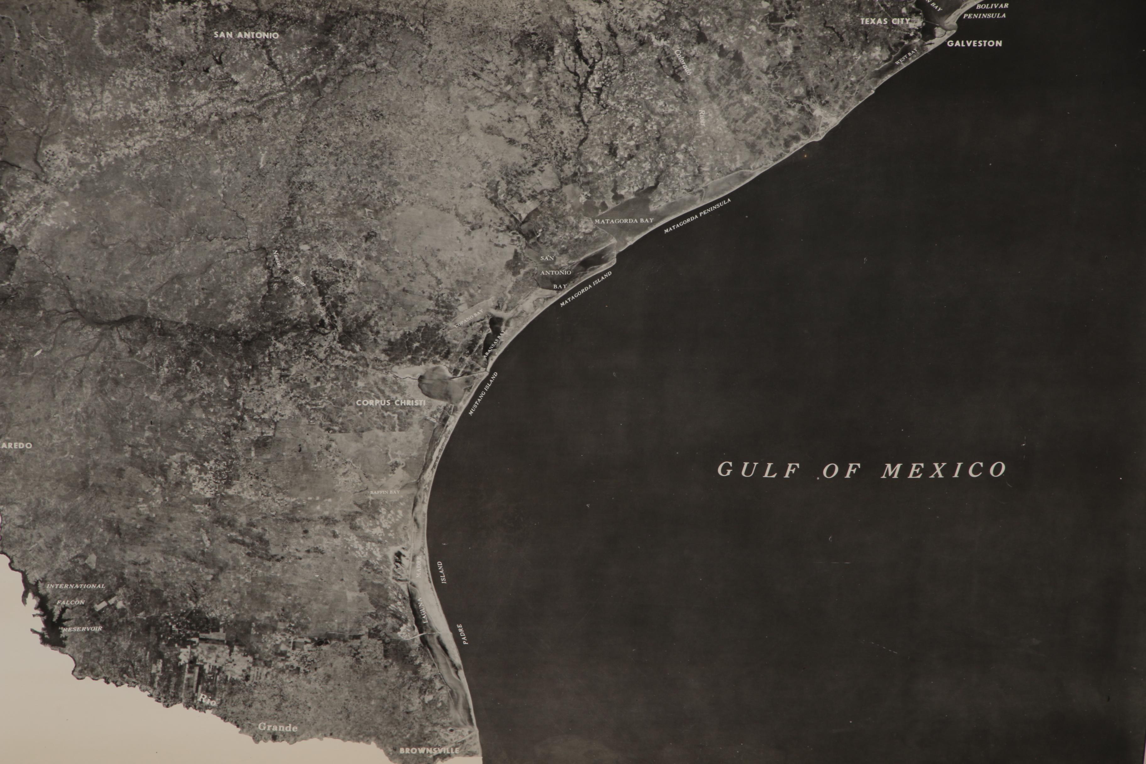 Satellite Mosaic Image of the State of Texas, 1974