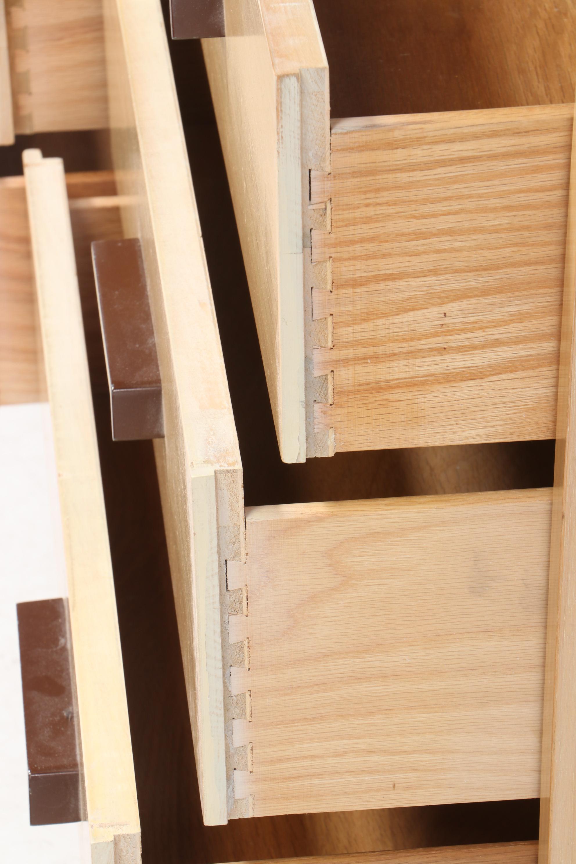 Mid Century Modern Johnson-Carper Blonde Birch Dresser with Mirror