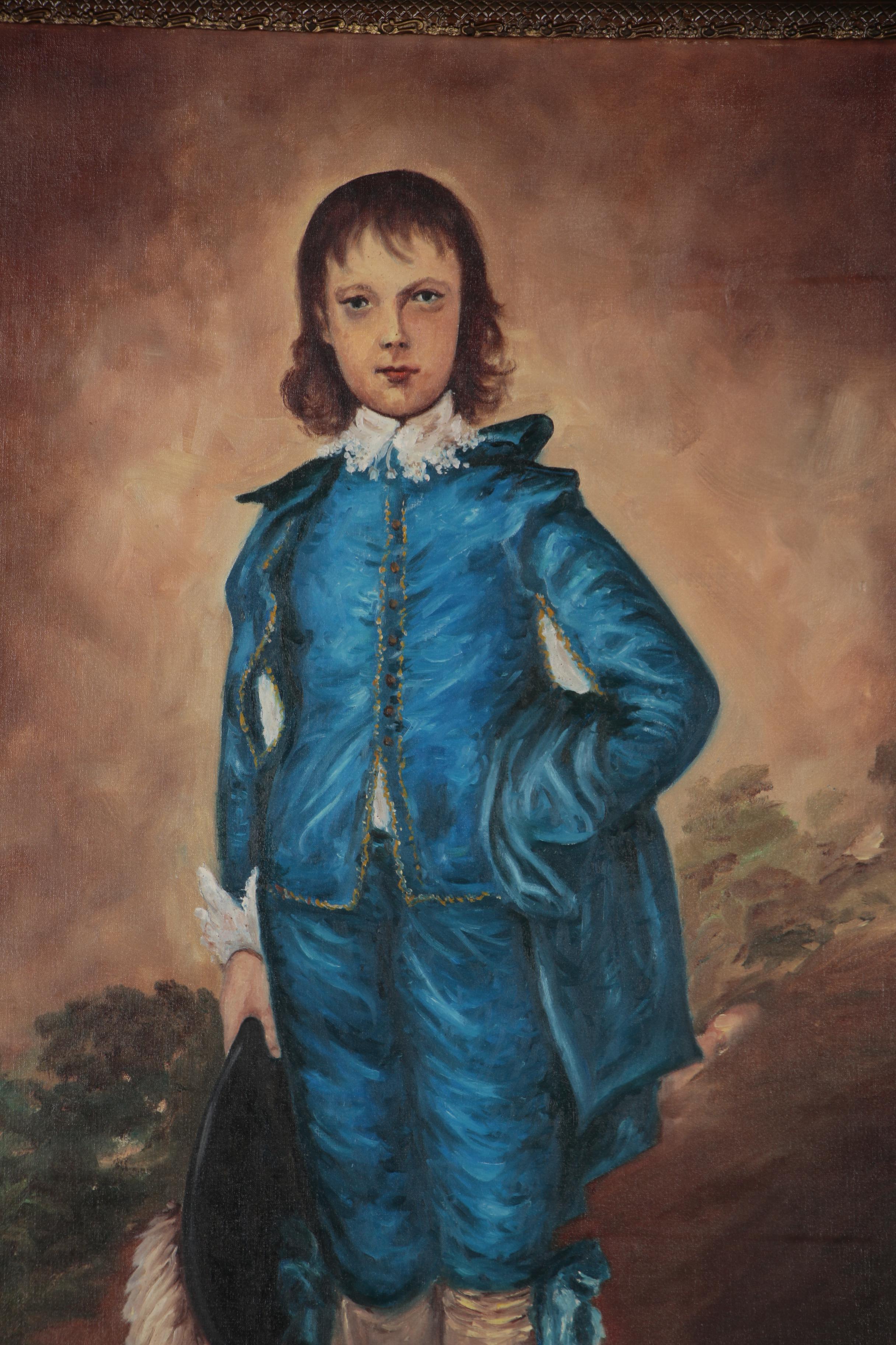 Oil Painting after Thomas Gainsborough "The Blue Boy"