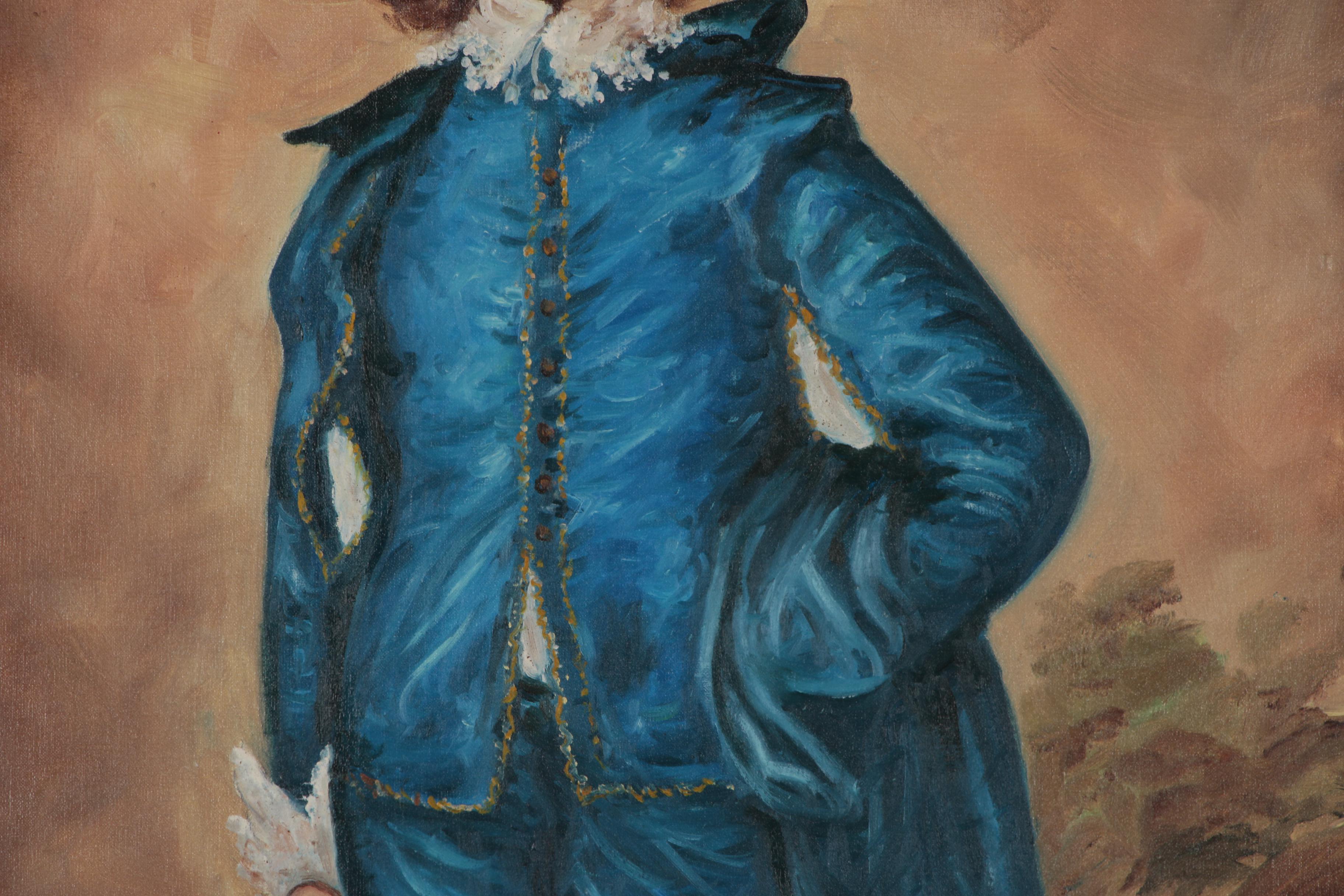 Oil Painting after Thomas Gainsborough "The Blue Boy"