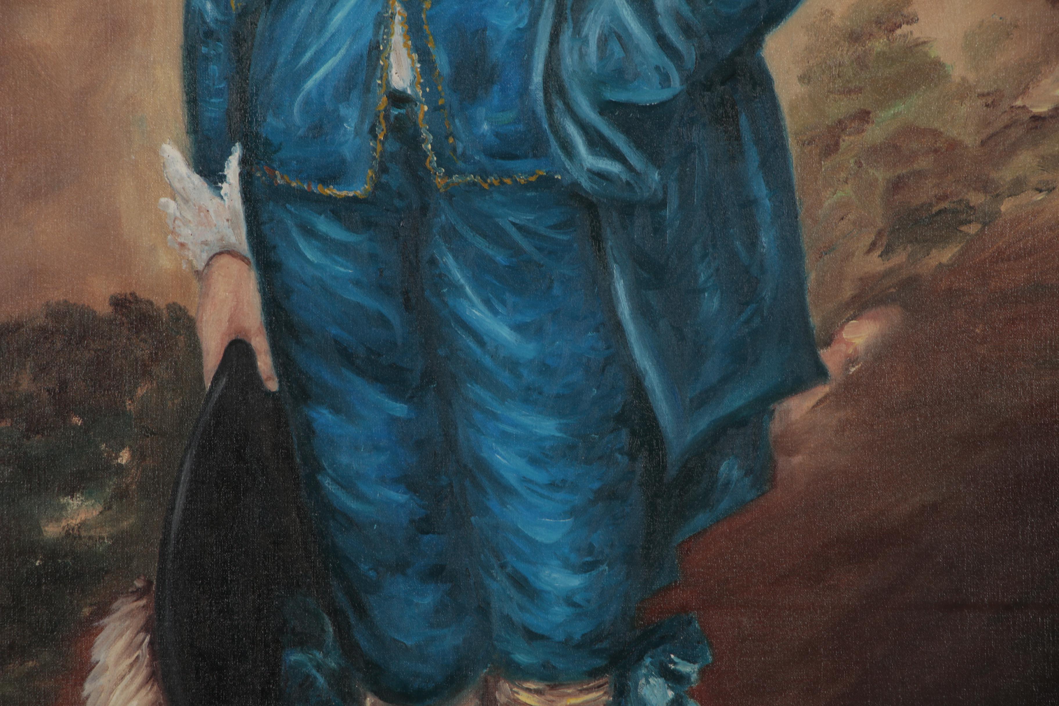 Oil Painting after Thomas Gainsborough "The Blue Boy"