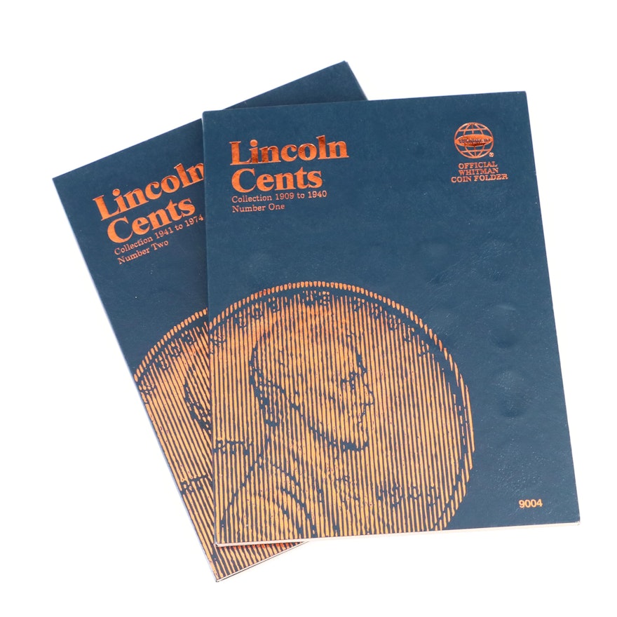 Two Whitman Binders of Lincoln Cents, 1909 to 1971