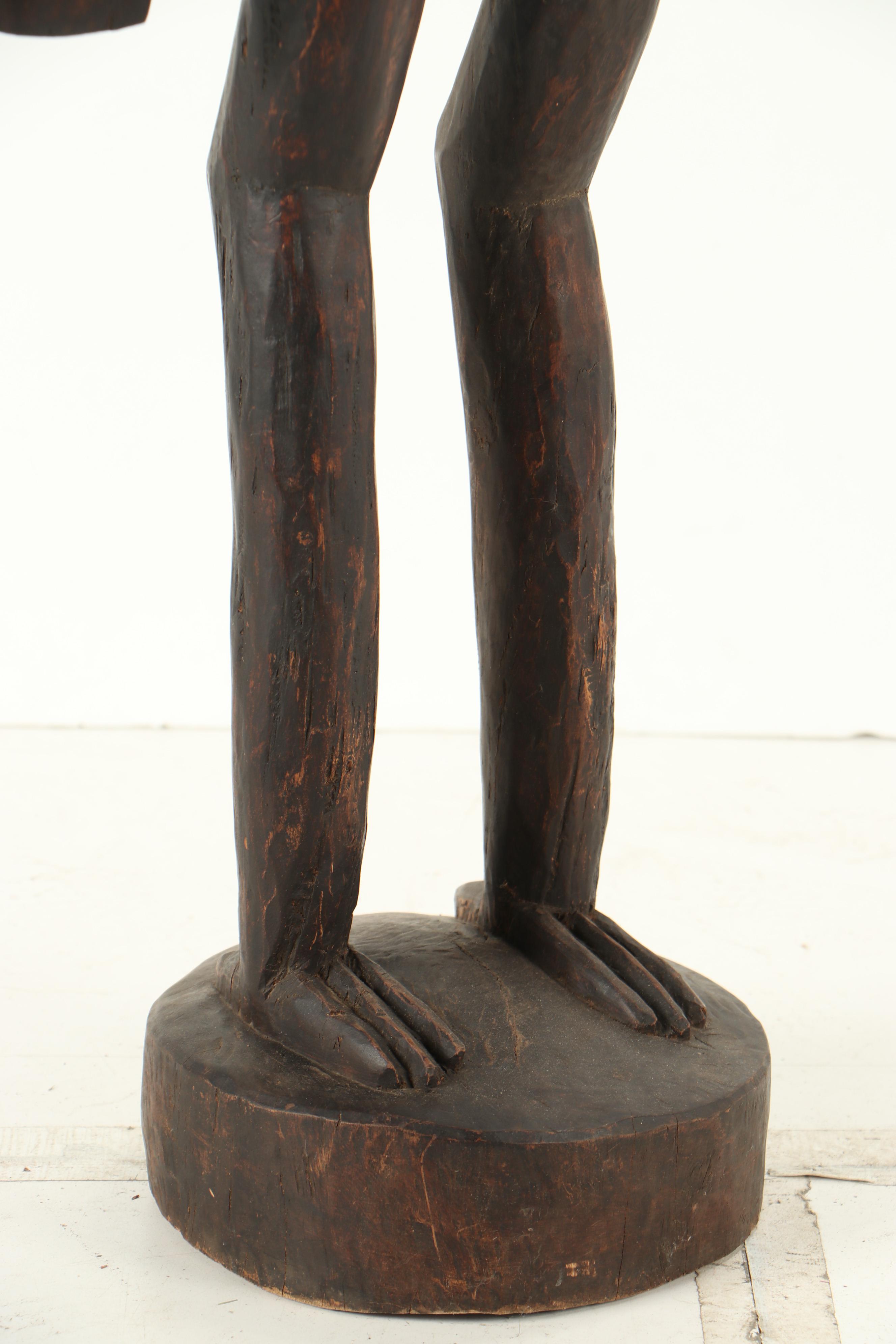 Senufo Style Bird (Sejen) Wooden Sculpture