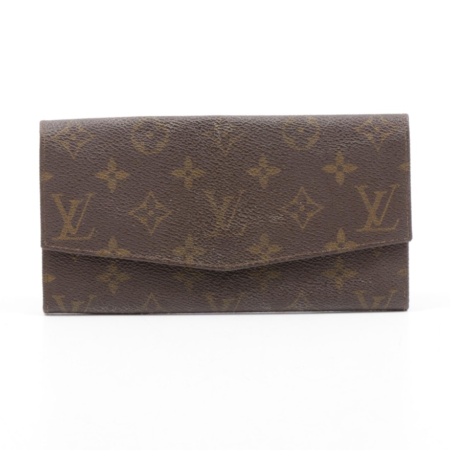 Louis Vuitton Monogram Canvas Long Envelope Wallet