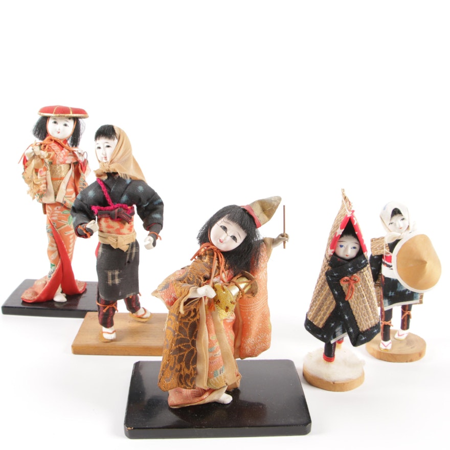 Japanese Hand Crafted Character Dolls, Late 20th Century