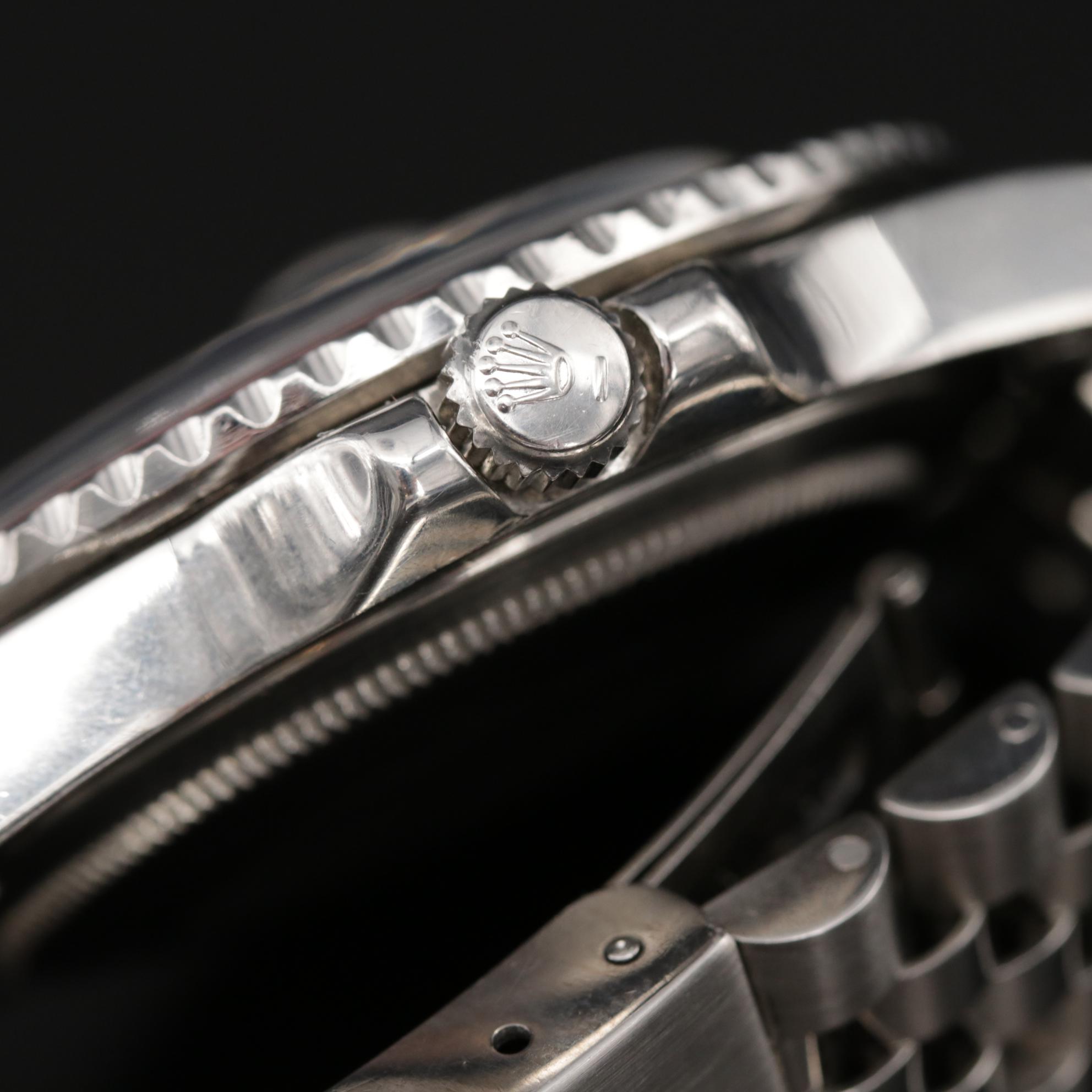 Vintage Rolex GMT Master 1675 Pepsi Bezel Stainless Steel Watch, 1978