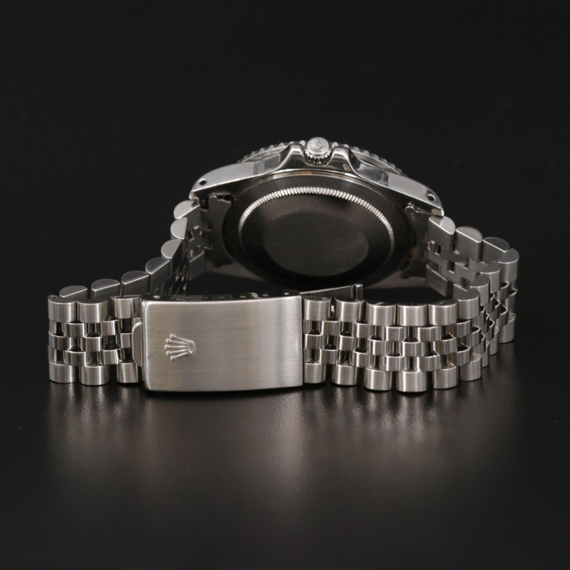 Vintage Rolex GMT Master 1675 Pepsi Bezel Stainless Steel Watch, 1978