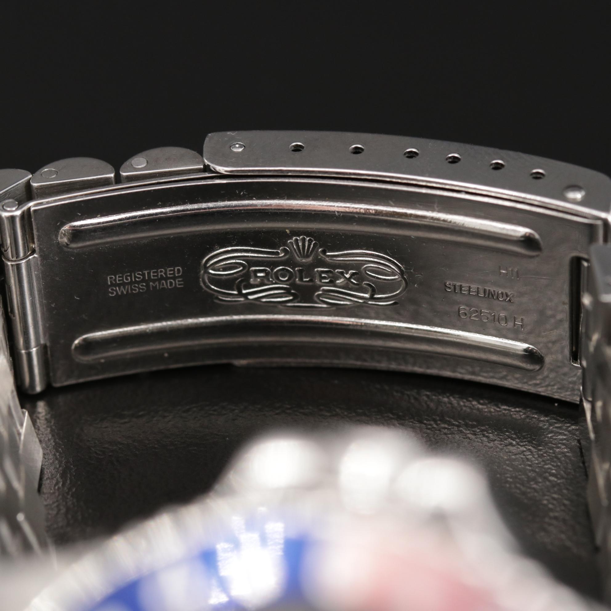 Vintage Rolex GMT Master 1675 Pepsi Bezel Stainless Steel Watch, 1978