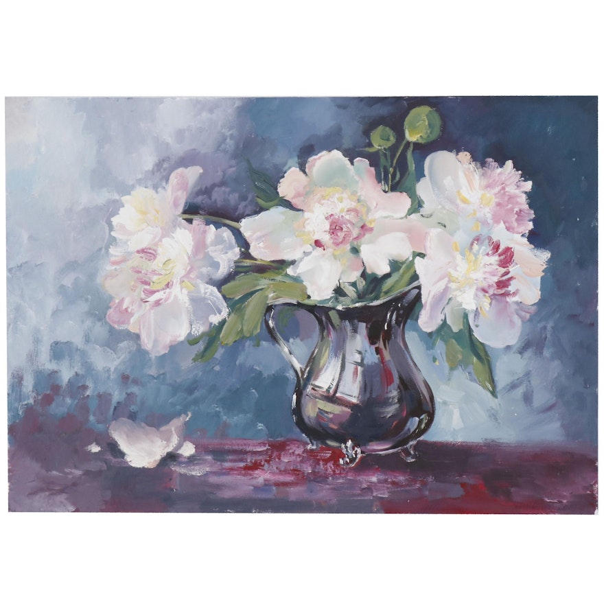 Kitaygora Natal'ya Floral Still Life Oil Painting