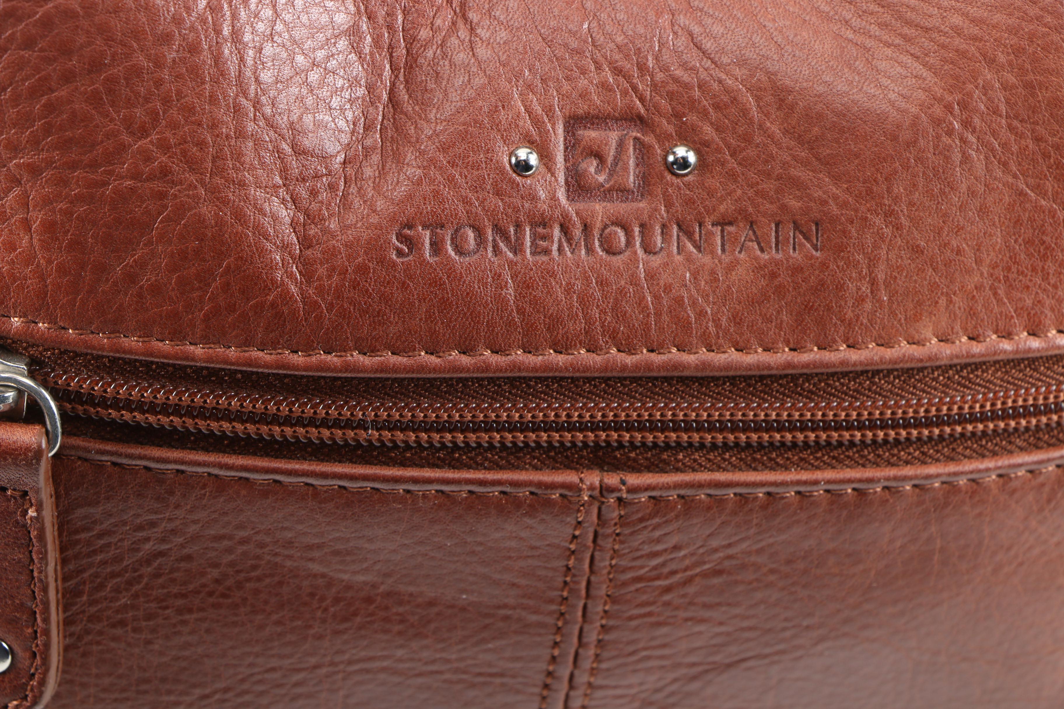 AmeriBag Sling Bag and Stone Mountain Shoulder Bag in Grained Leather