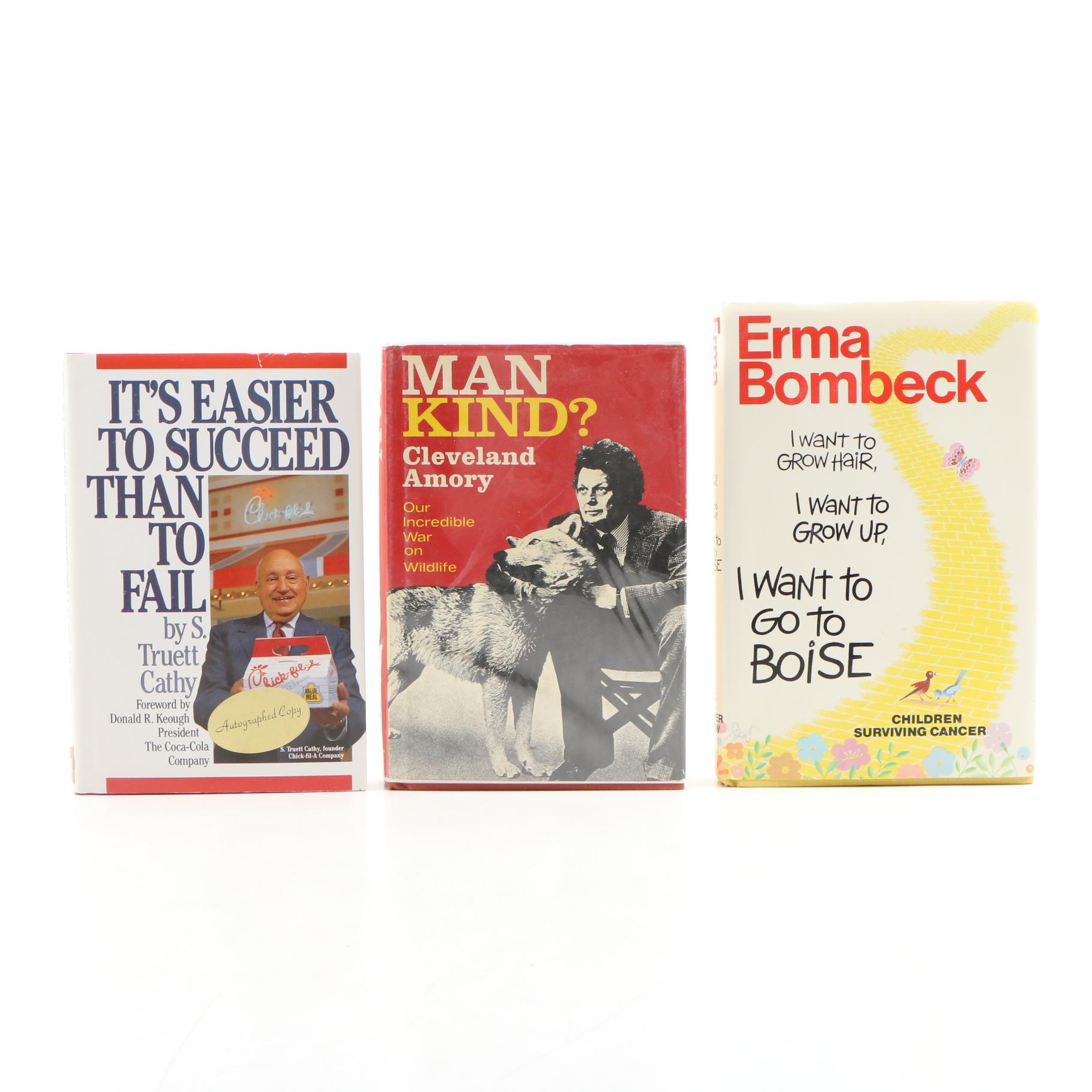 Nonfiction Books including Signed "Man Kind?", "I Want to Grow Hair" and More