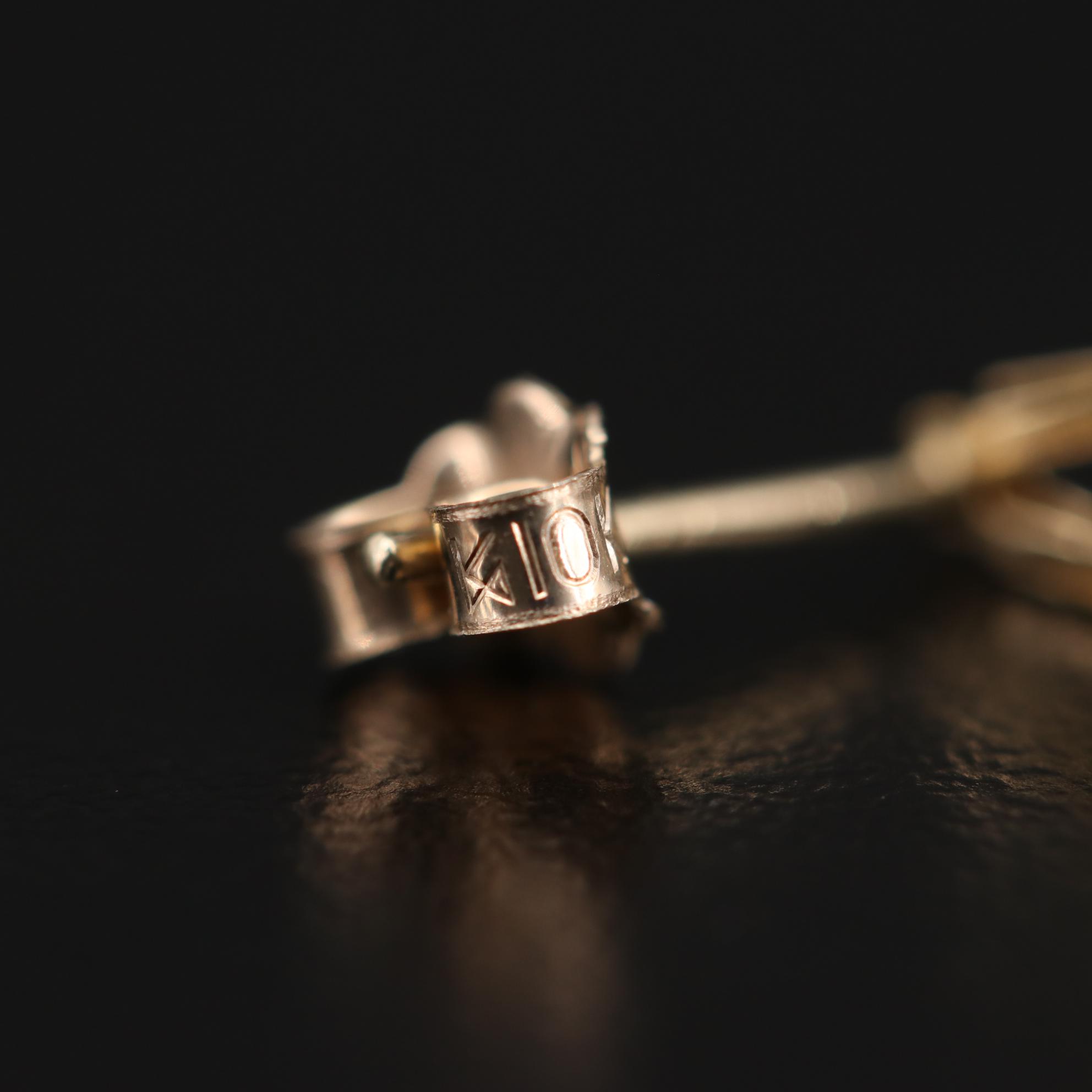 10K Yellow Gold Amethyst Earrings and 14K Yellow Gold Multi-Gemstone Bracelet