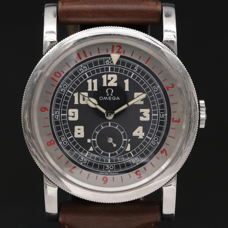 Omega Museum Collection NO.1 1938 Pilots Limited Stainless Steel Wristwatch