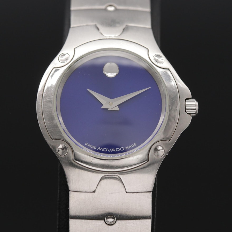 Movado Museum Sports Edition Stainless Steel Wristwatch