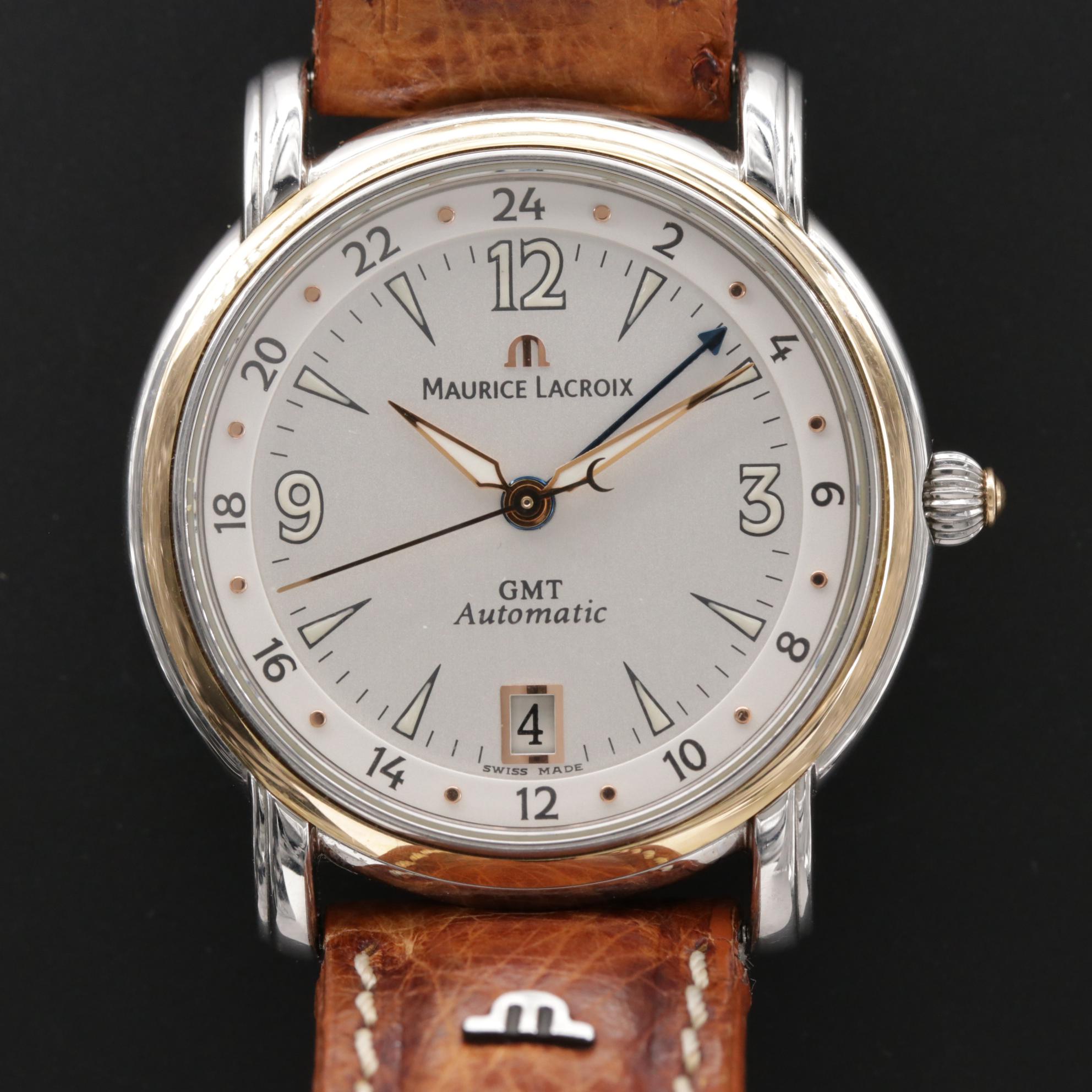 Maurice LaCroix Pontos GMT 18K Gold and Stainless Steel Automatic Watch