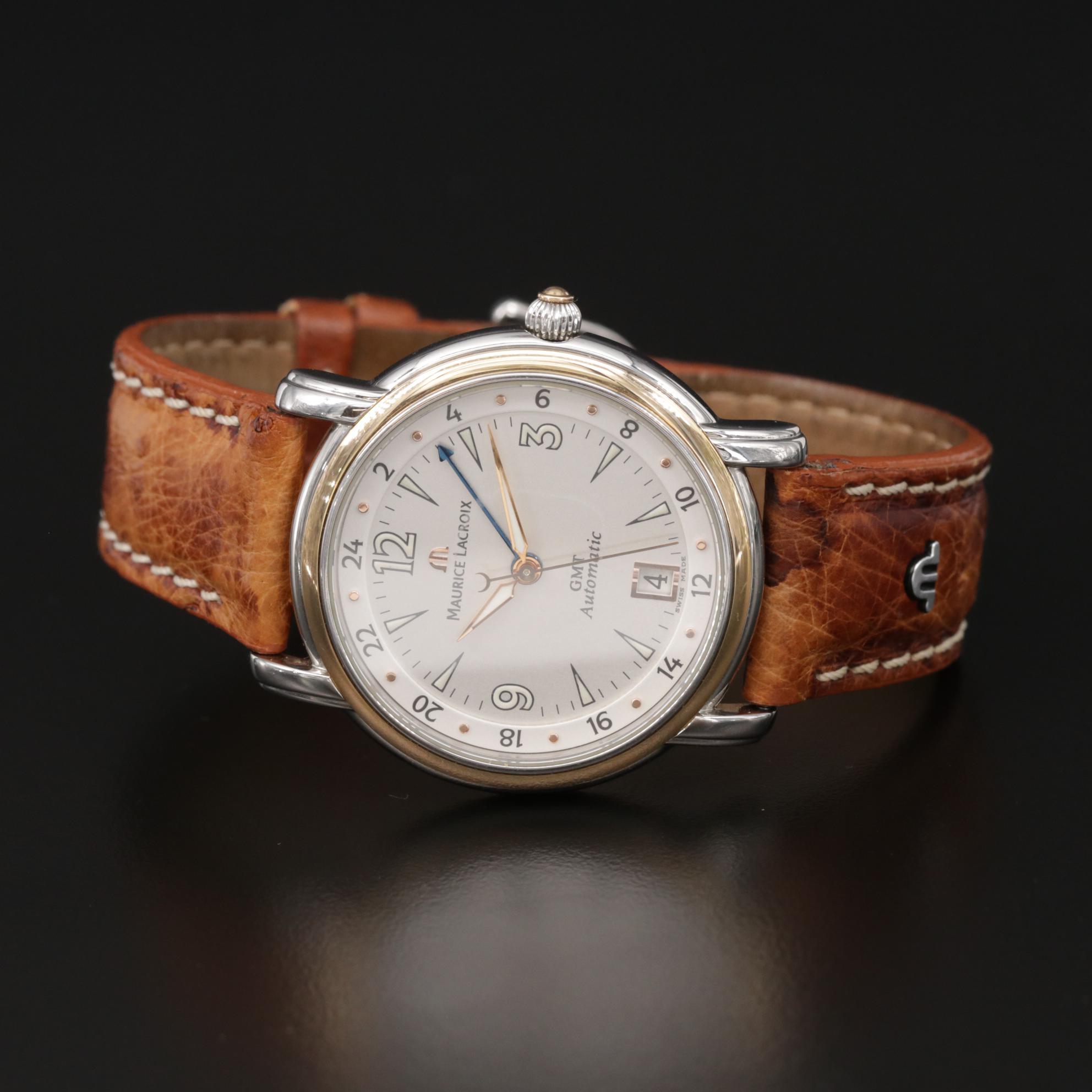 Maurice LaCroix Pontos GMT 18K Gold and Stainless Steel Automatic Watch