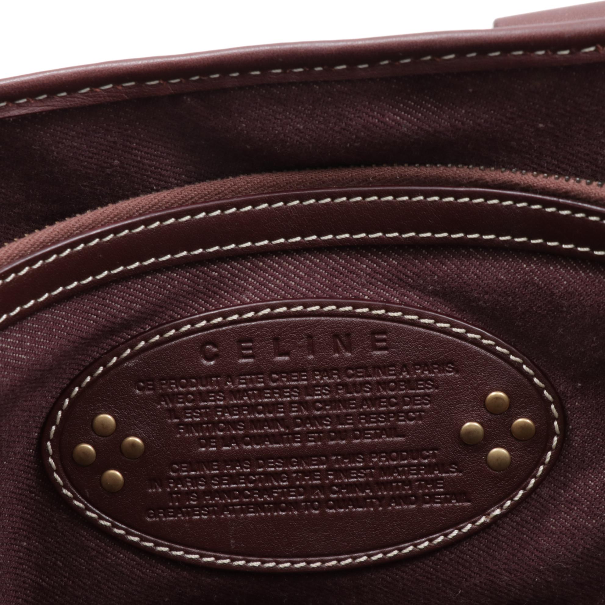 Celine Macadam Denim and Leather Boogie Handbag