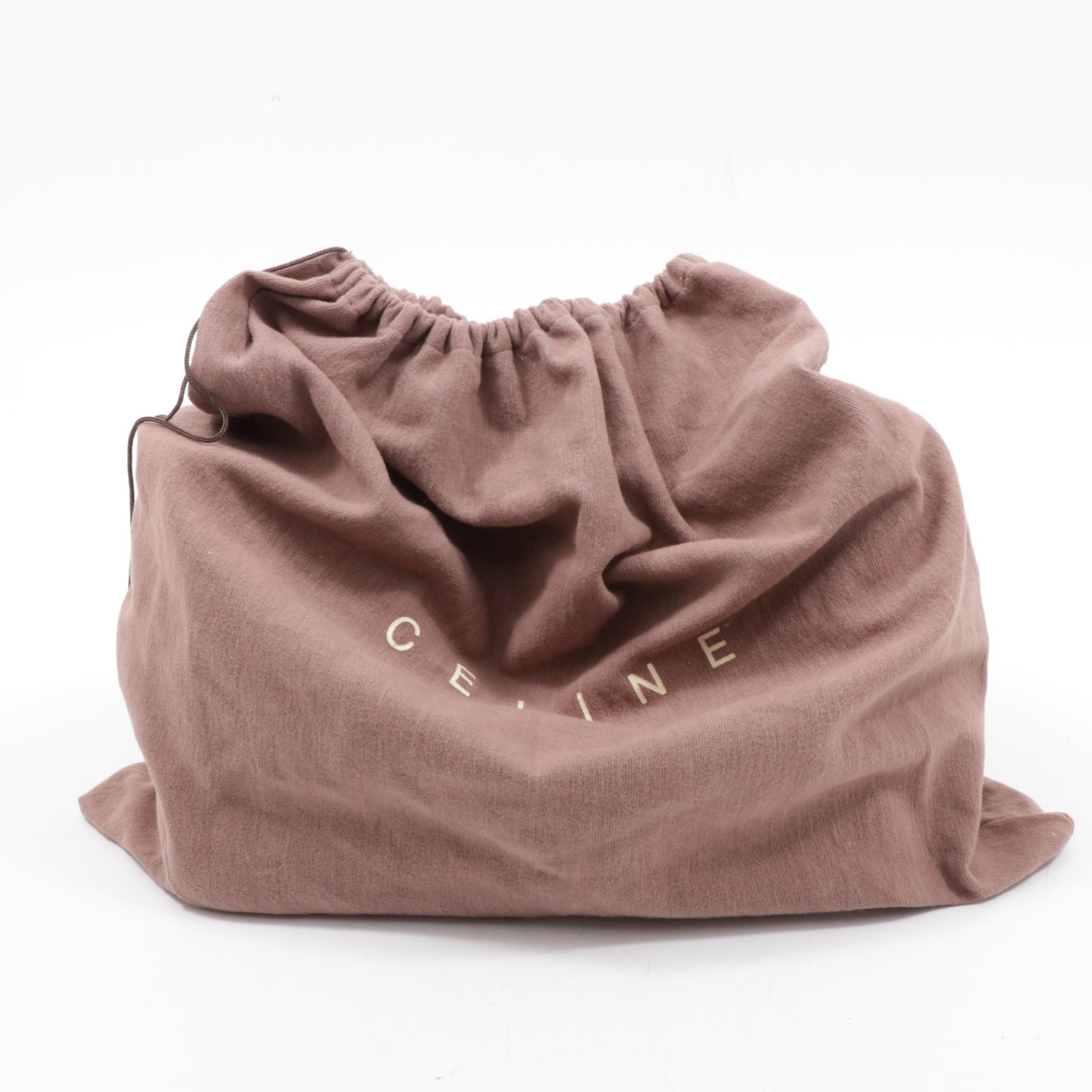 Celine Macadam Denim and Leather Boogie Handbag