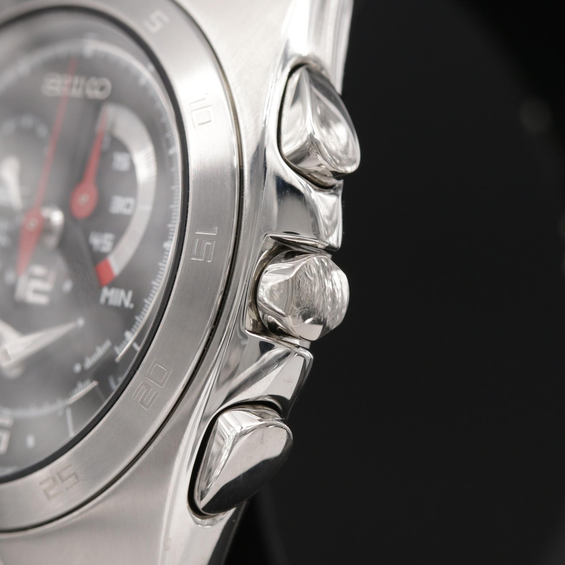 Seiko Arctura Kinetic Stainless Steel Chronograph Watch