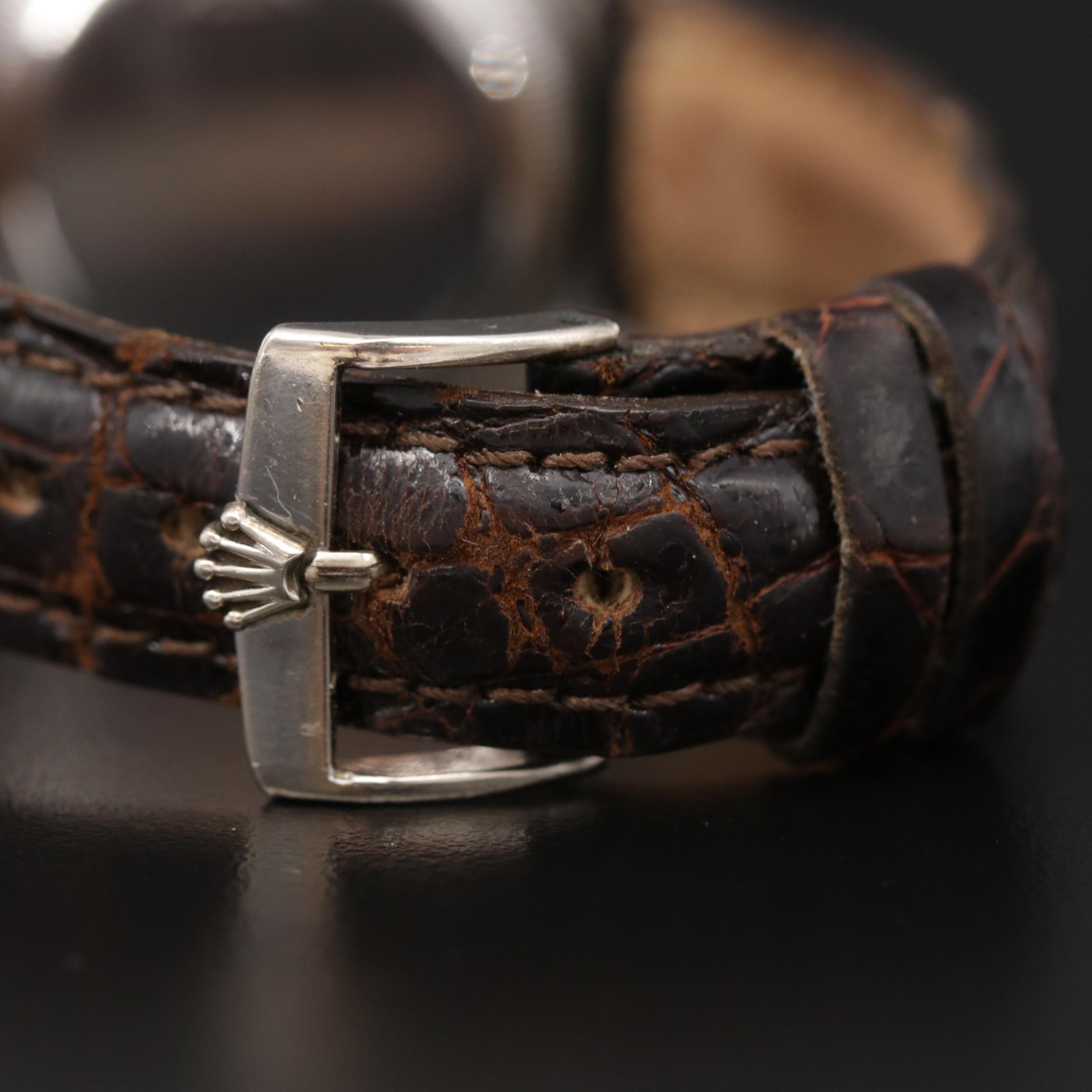 Vintage Rolex Bubbleback Oyster Perpetual Stainless Steel Watch, 1944