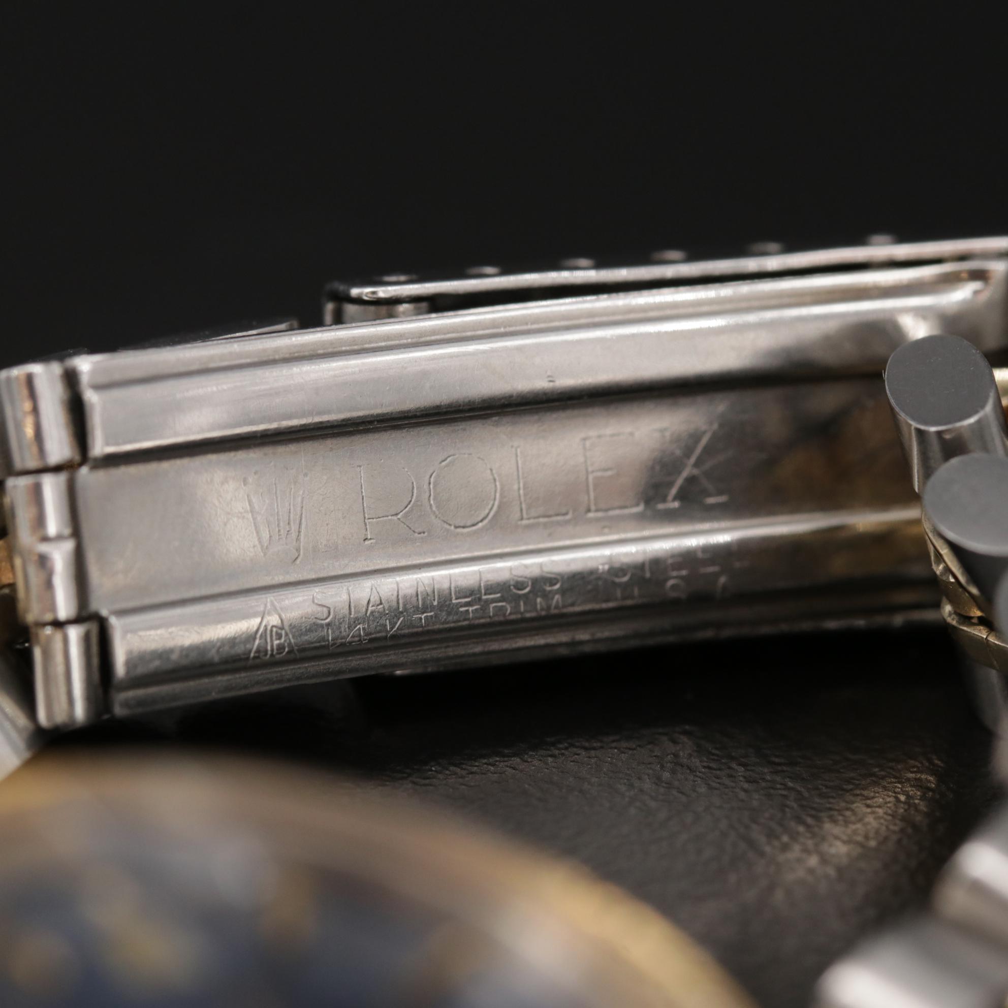 Rolex Date 18K Gold, Diamond and Stainless Steel Watch with 14K Bracelet, 1978