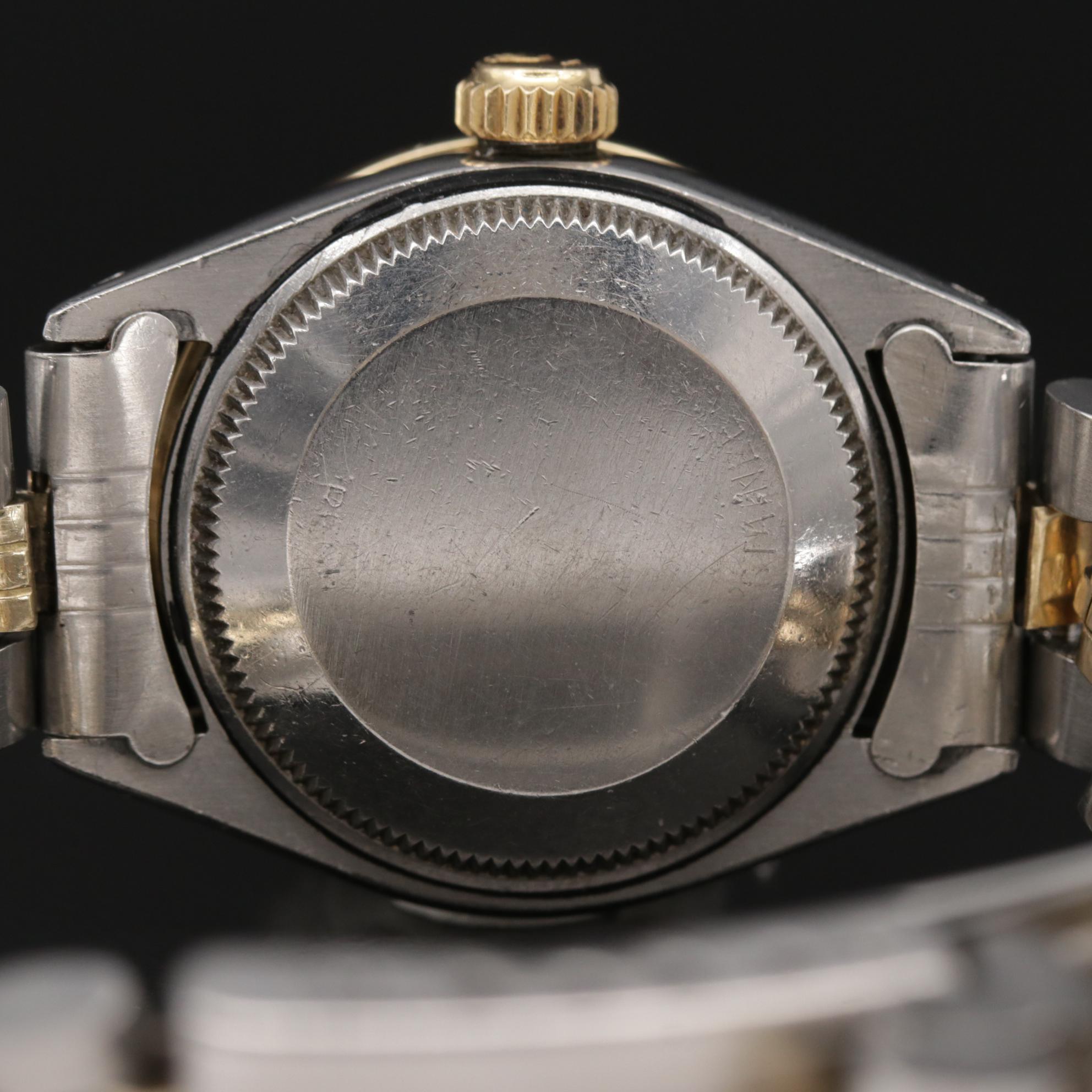 Rolex Date 18K Gold, Diamond and Stainless Steel Watch with 14K Bracelet, 1978