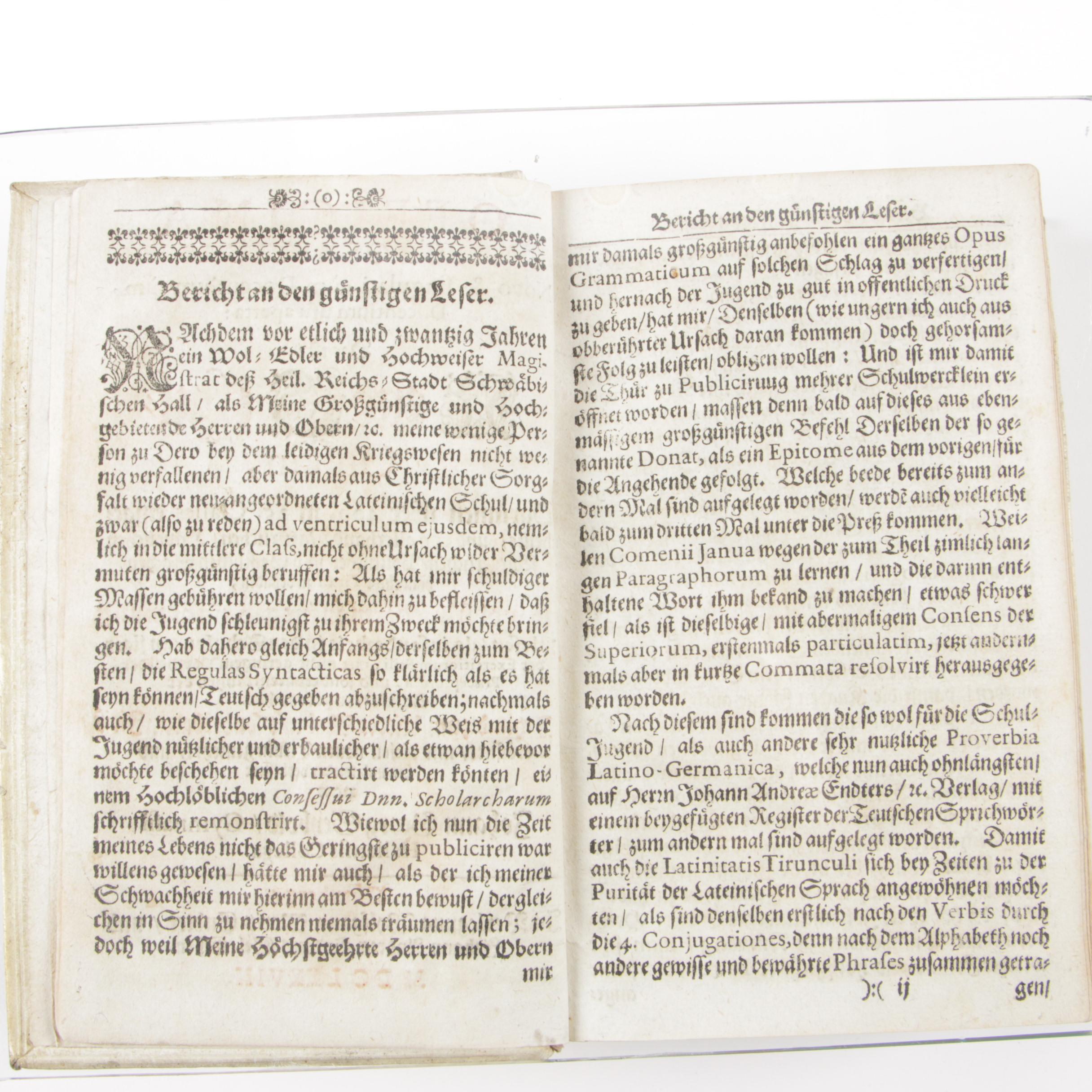 "Officina Scholastica" by Johann Georg Seybold, 1678