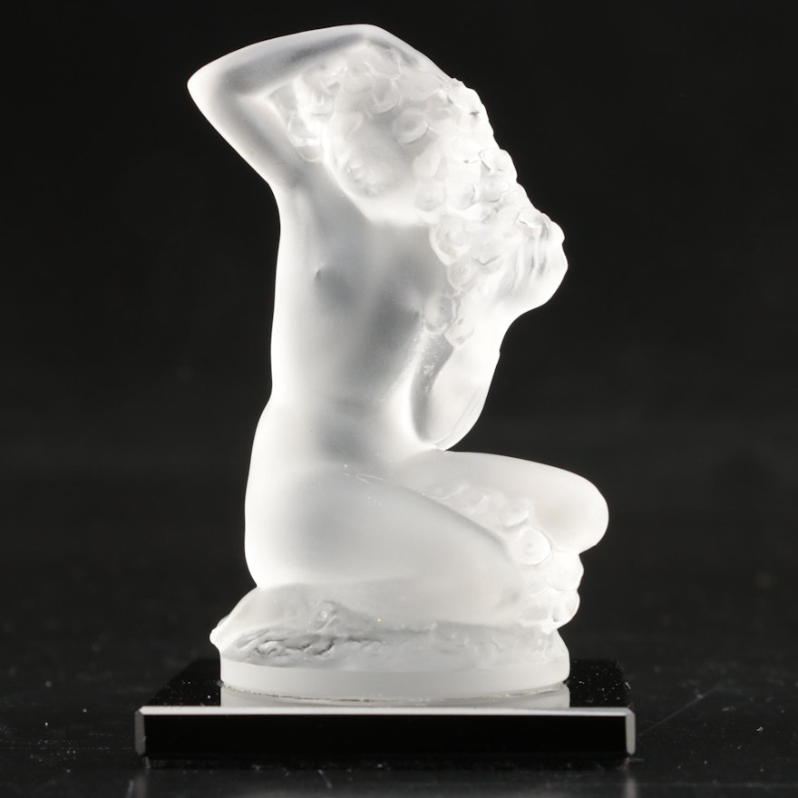 Lalique Frosted Crystal Nude Figurine