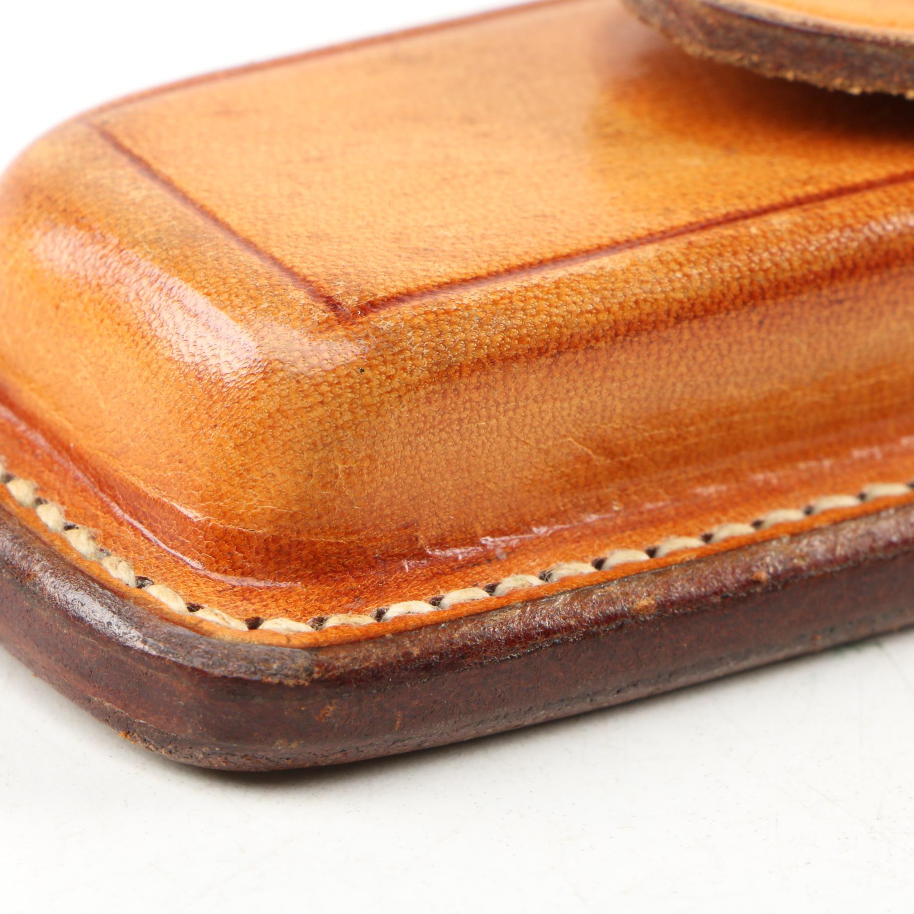 Colt Barry Wood Hartford CT. Horse Logo Hunting Knife with Leather Sheath