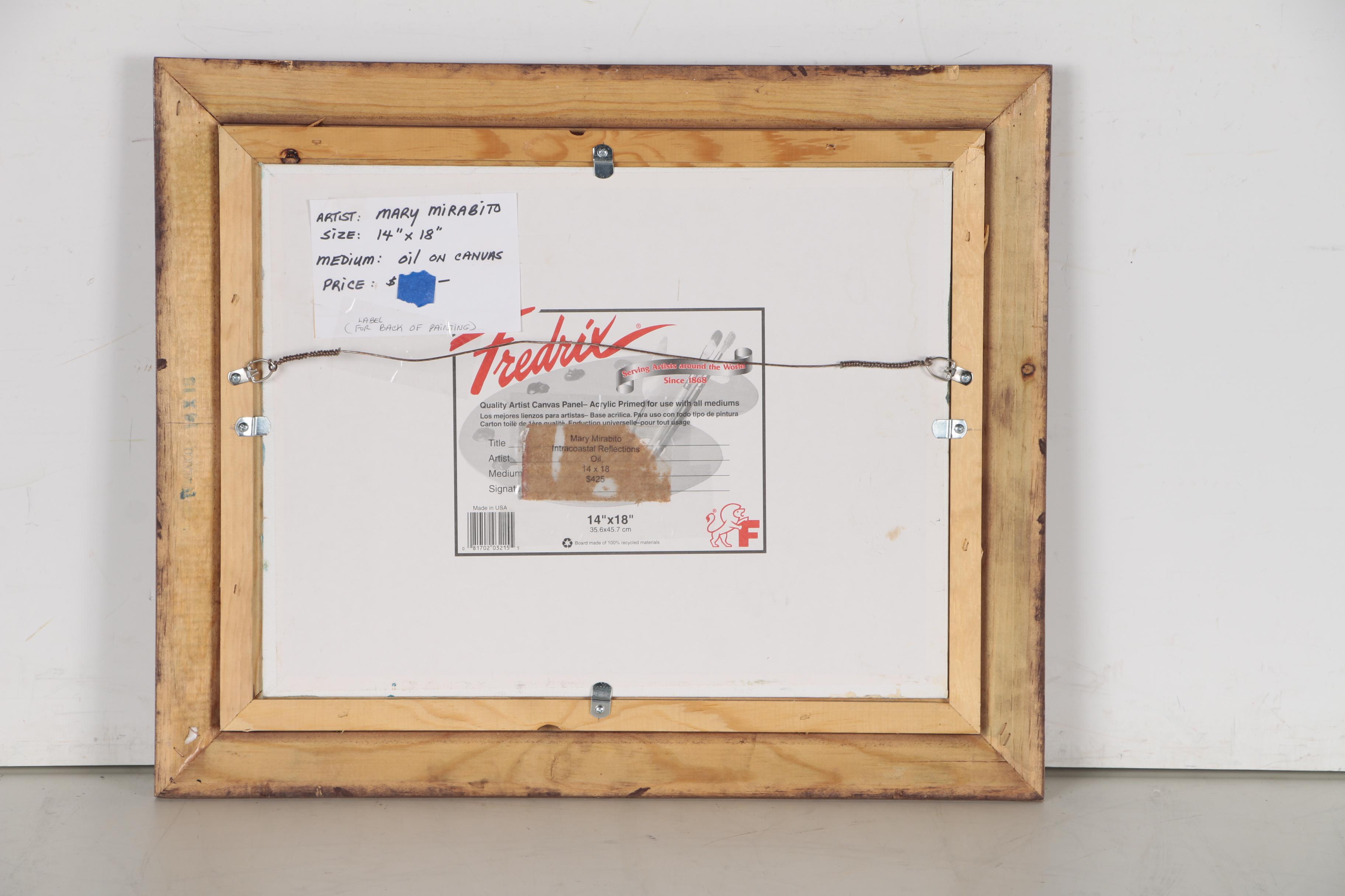 Mary Mirabito Oil Painting "Intracoastal Reflections"