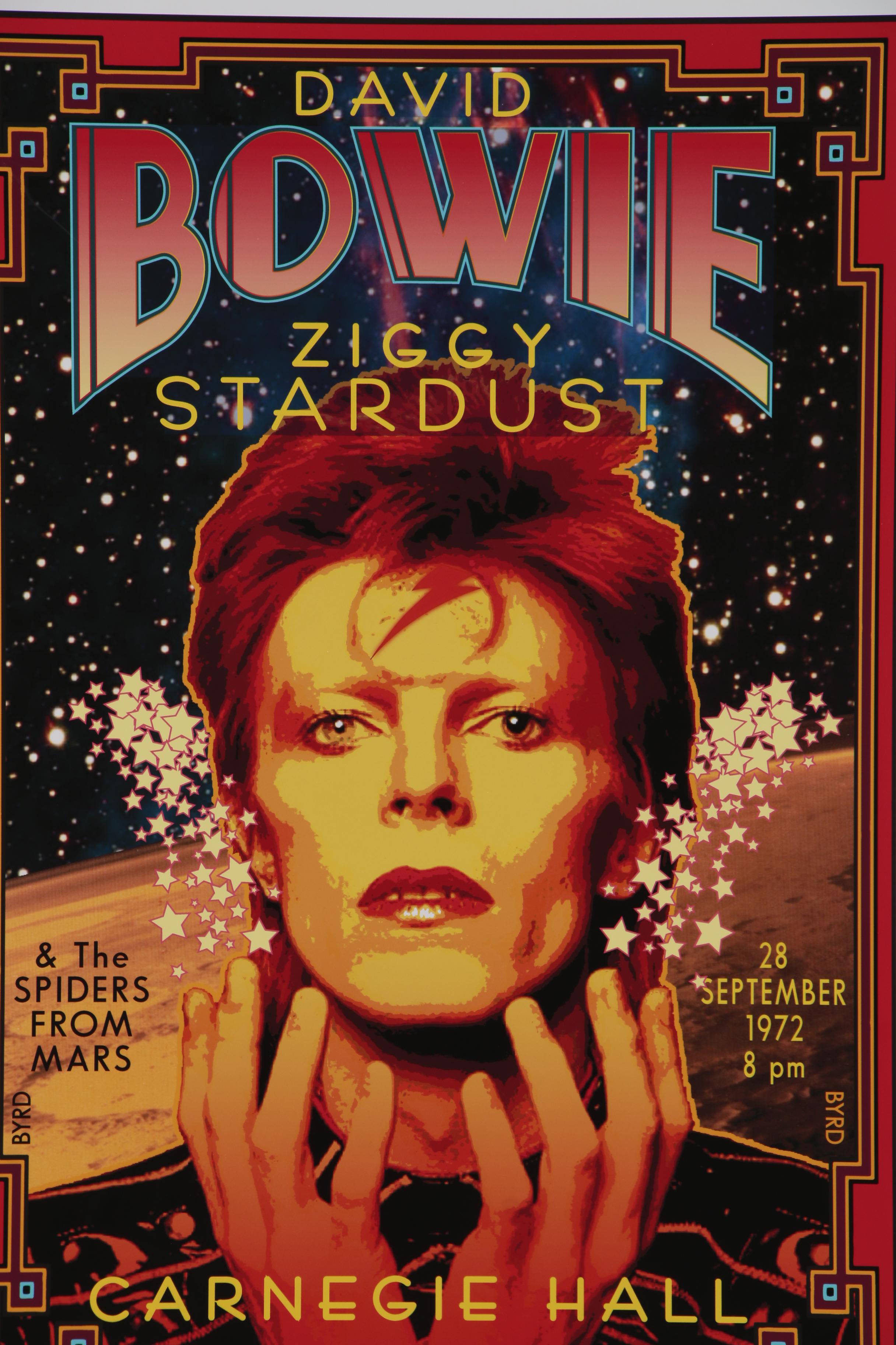 David Edward Byrd Giclée Poster "Bowie/Ziggy at Carnegie Hall 1972," 2019