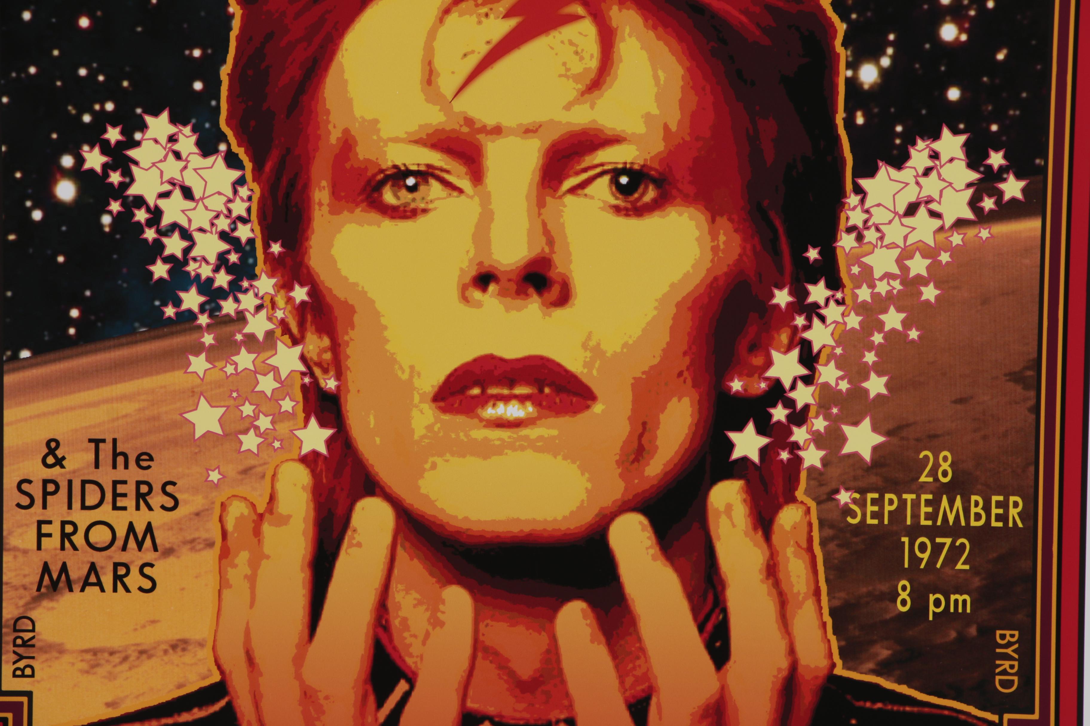 David Edward Byrd Giclée Poster "Bowie/Ziggy at Carnegie Hall 1972," 2019