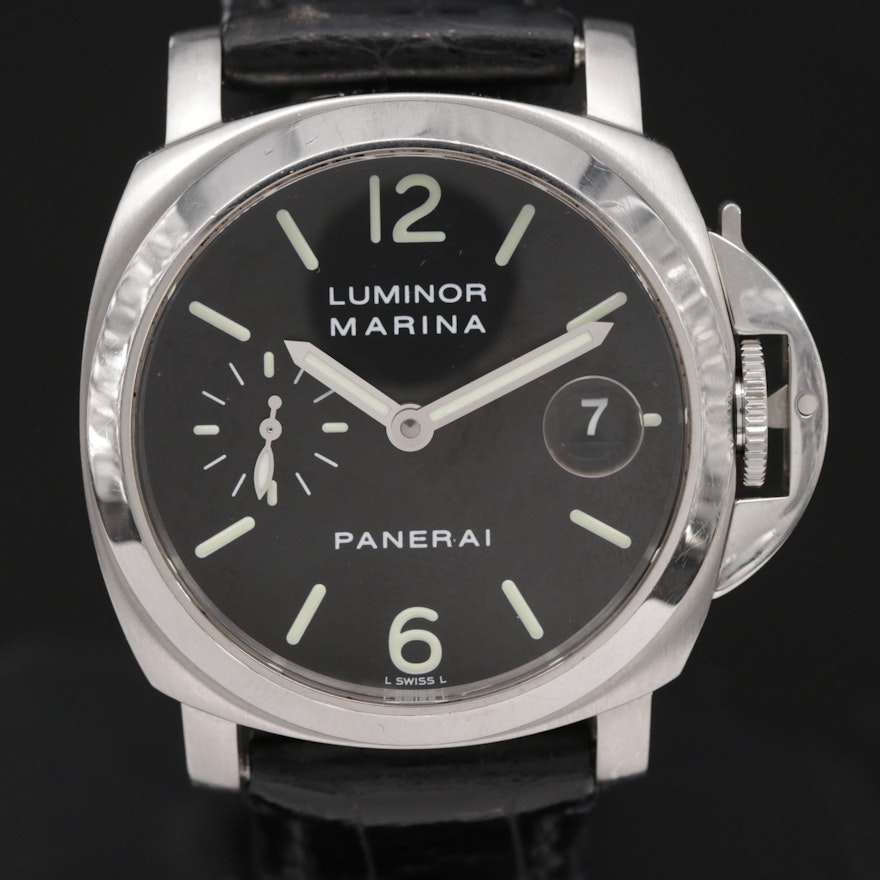Panerai Luminor Marina PAM48 Stainless Steel Automatic Wristwatch