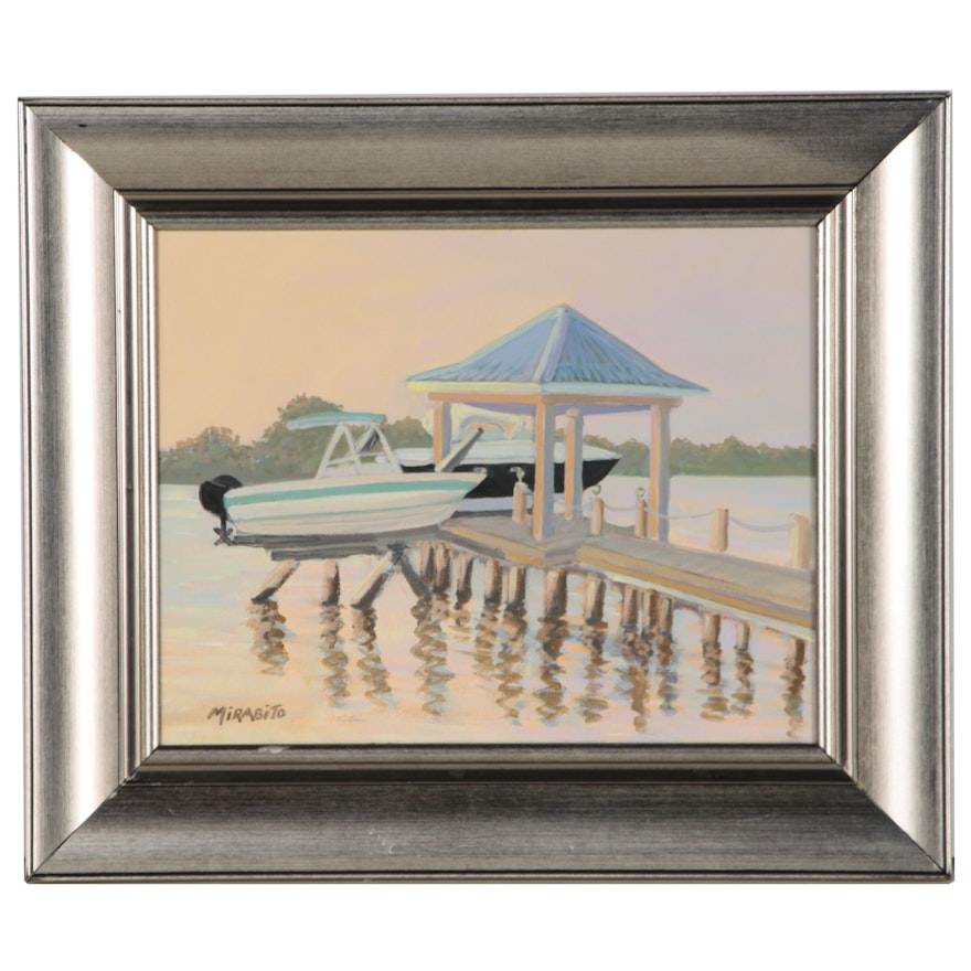 Mary Mirabito Oil Painting "Dusk on the Water"