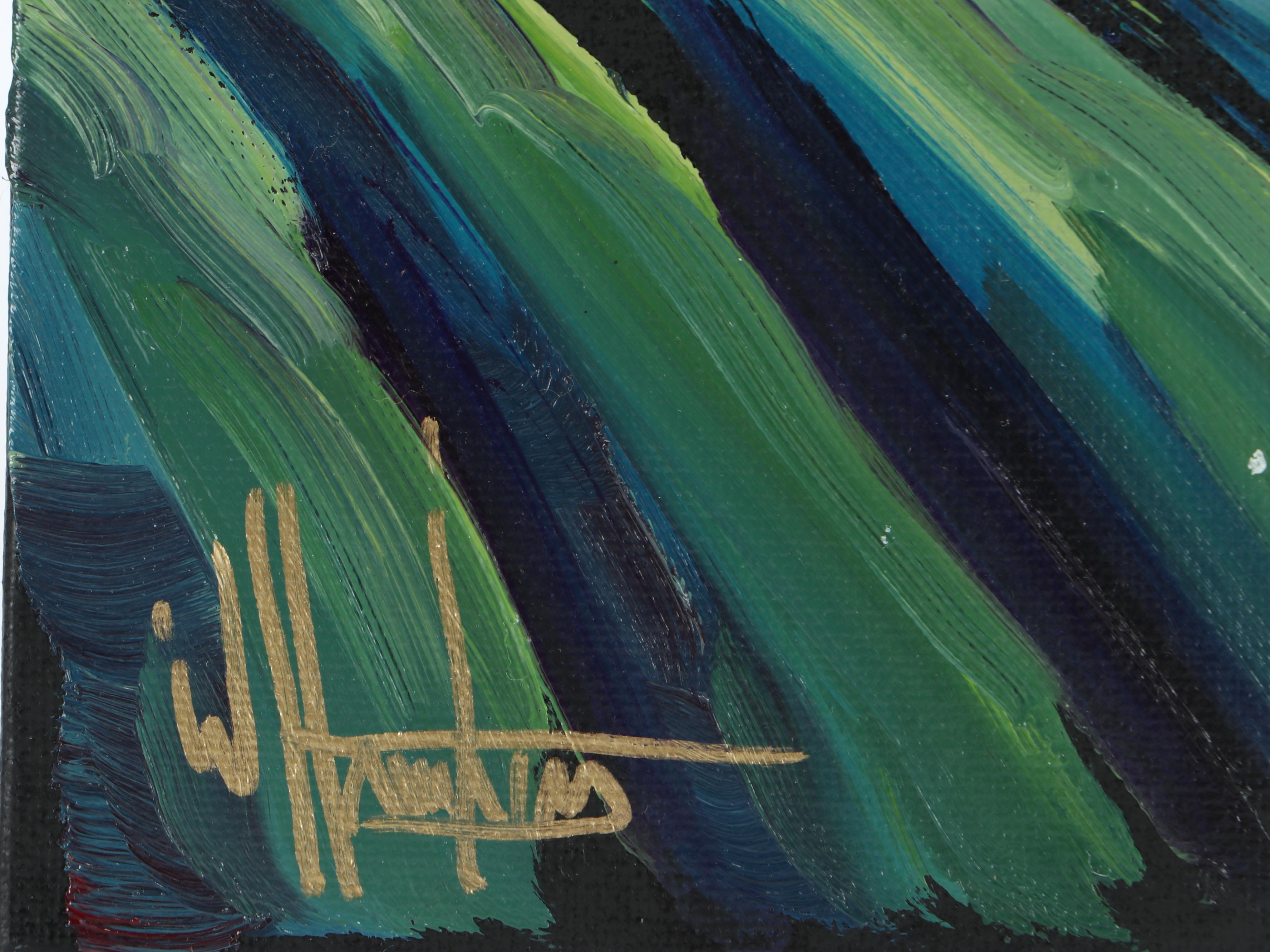 William Hawkins Landscape Oil Painting "Falling Scene"