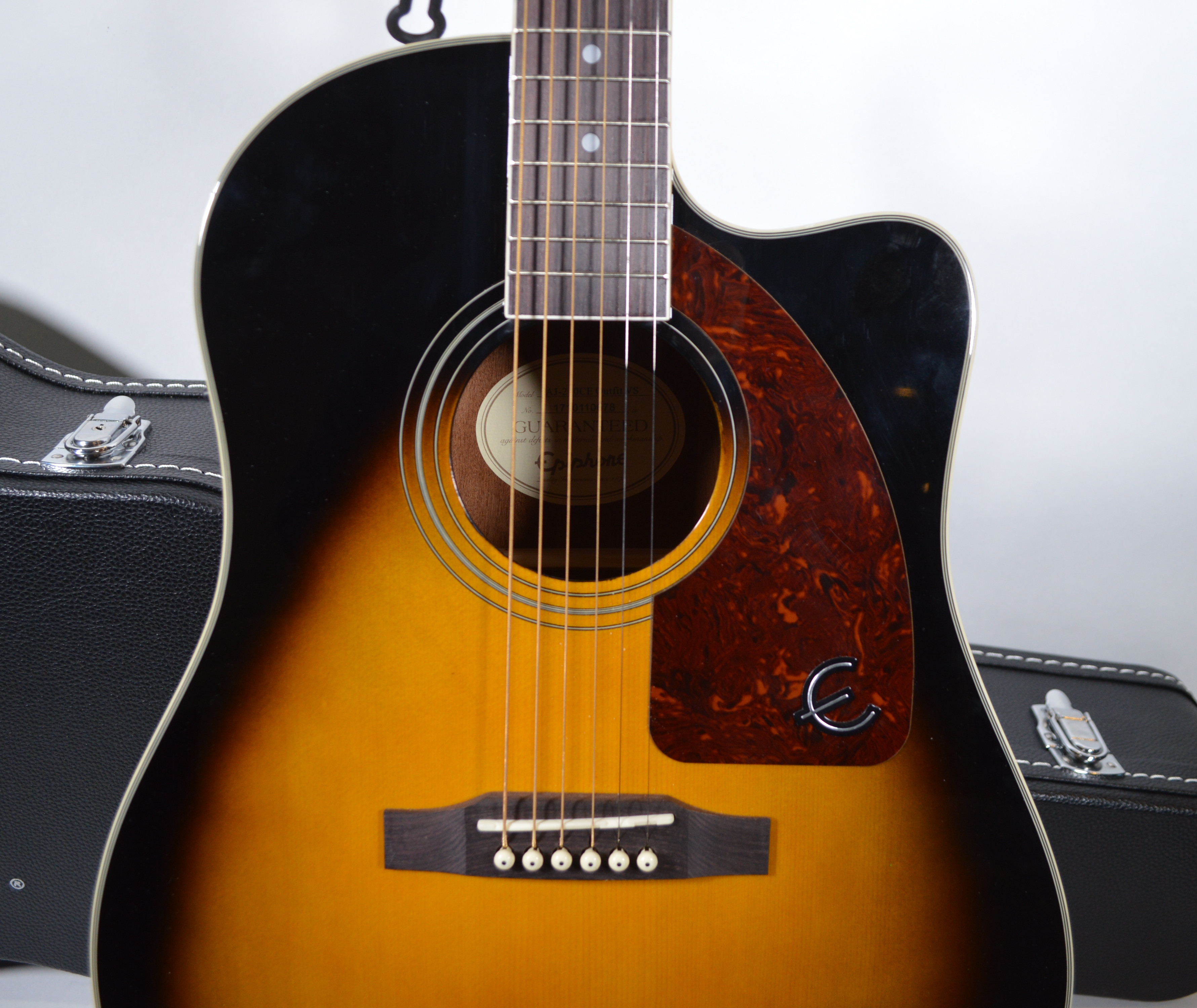 Epiphone AJ-210CE Outfit Acoustic-Electric Guitar and Hard Carrying Case