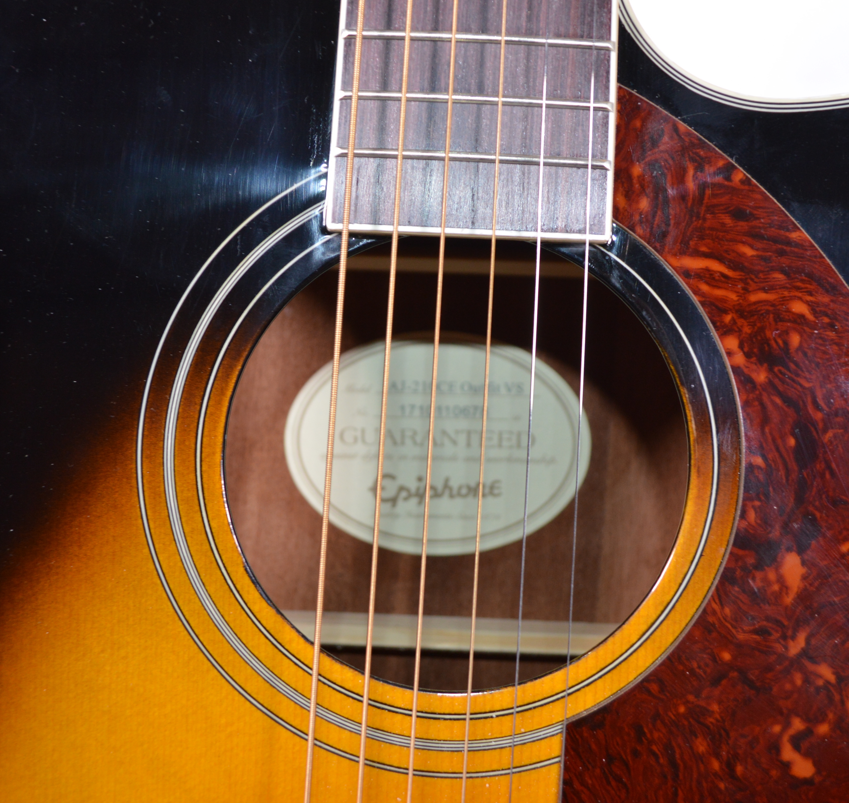 Epiphone AJ-210CE Outfit Acoustic-Electric Guitar and Hard Carrying Case