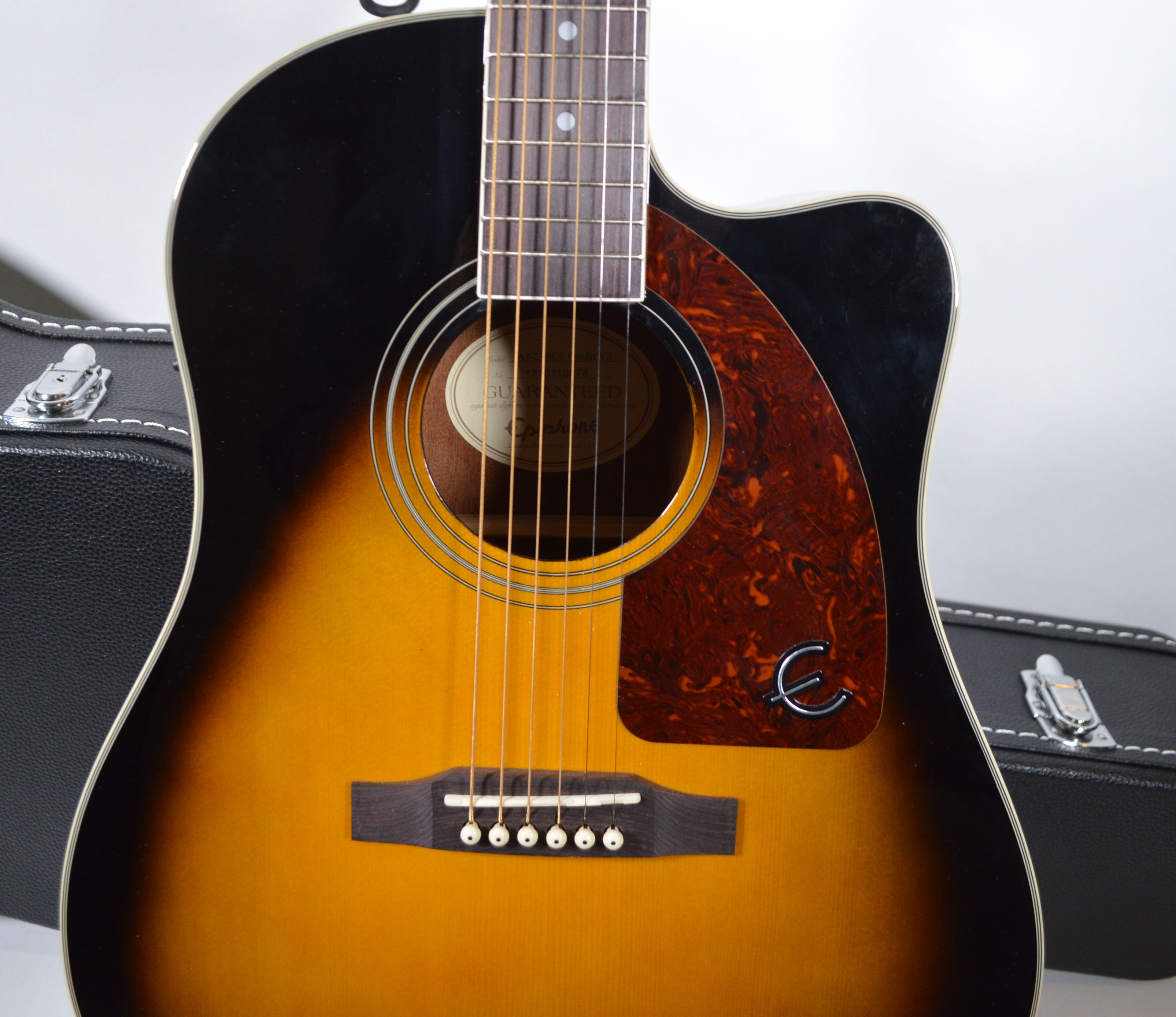 Epiphone AJ-210CE Outfit Acoustic-Electric Guitar and Hard Carrying Case